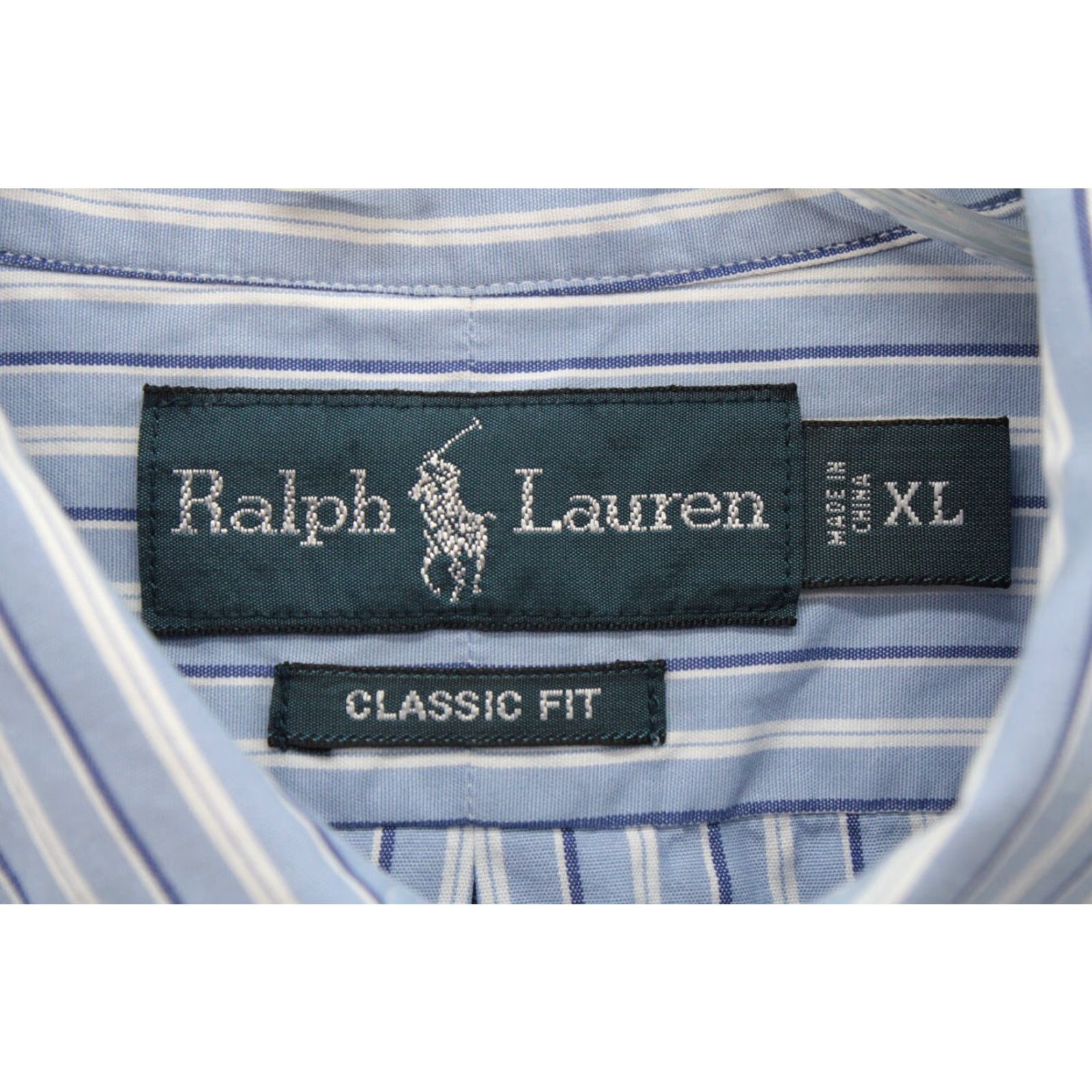 Polo Ralph Lauren VTG Ralph Lauren Shirt Men XL Blue Striped Button-Down Casual Preppy Designer Polo Ralph Lauren Shirt XL Blue Striped Button-Down Size US XL / EU 56 / 4 - 4 Thumbnail
