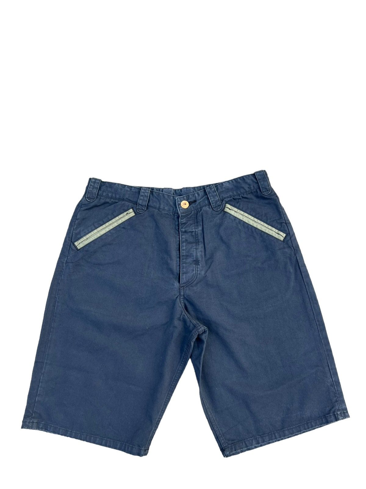 Studio D'Artisan ACCHA Japan Unity Made Flap Pocket Two Tone Short Pant Size US 31 - 1 Thumbnail