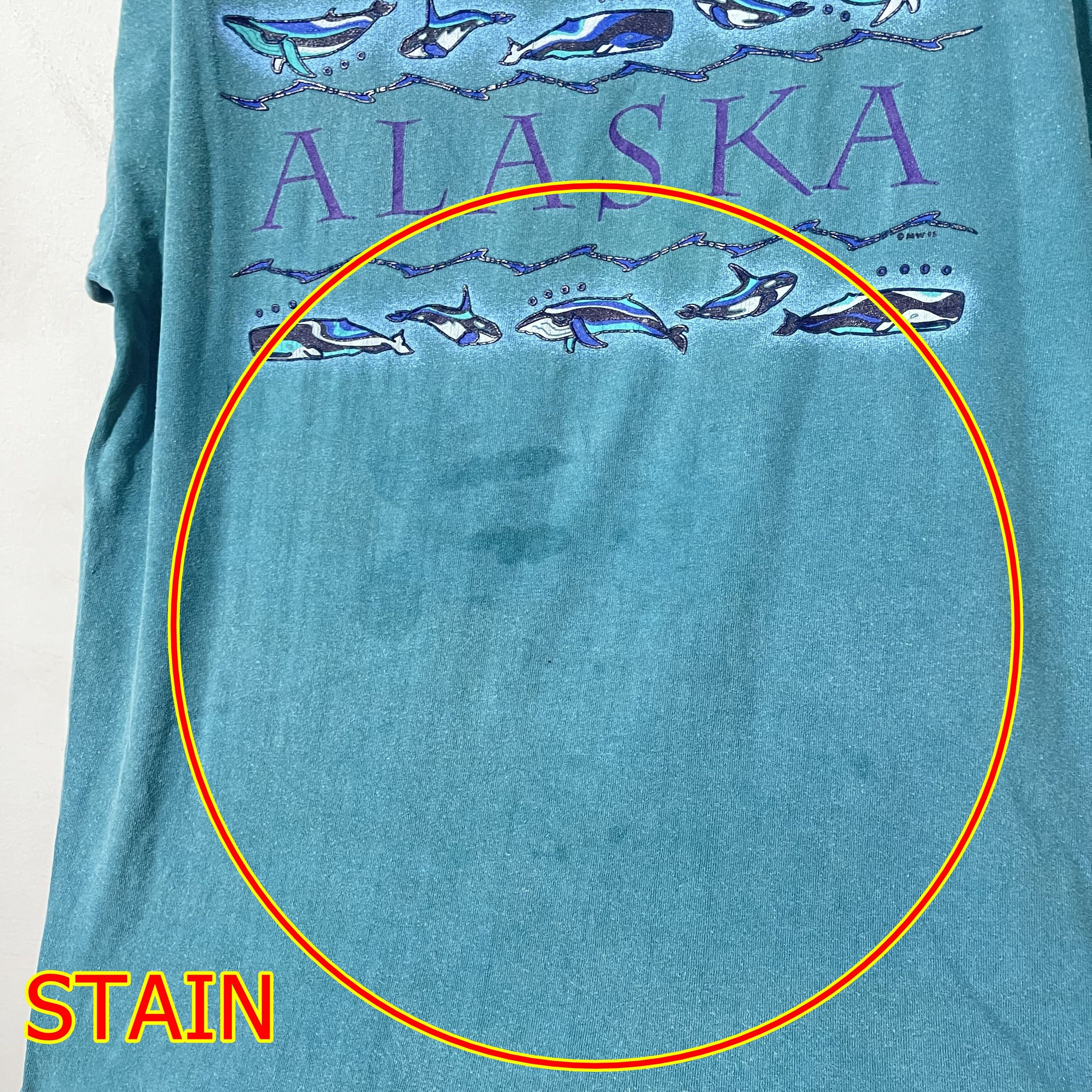 Vintage Vintage 90s Whale Nature Alaska T-Shirt Size US L / EU 52-54 / 3 - 7 Thumbnail
