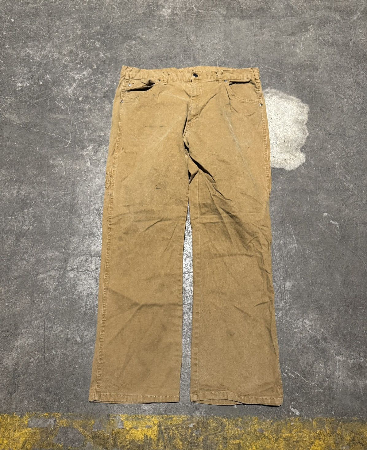 Dickies × Vintage Vintage Dickies Brown Carpenter Work Pants 36x30 Size US 36 / EU 52 - 1 Thumbnail