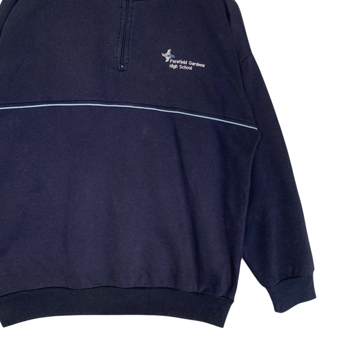 Vintage Vintage Devon Parafield High School Halfzipper Sweatshirt Size US M / EU 48-50 / 2 - 6 Thumbnail