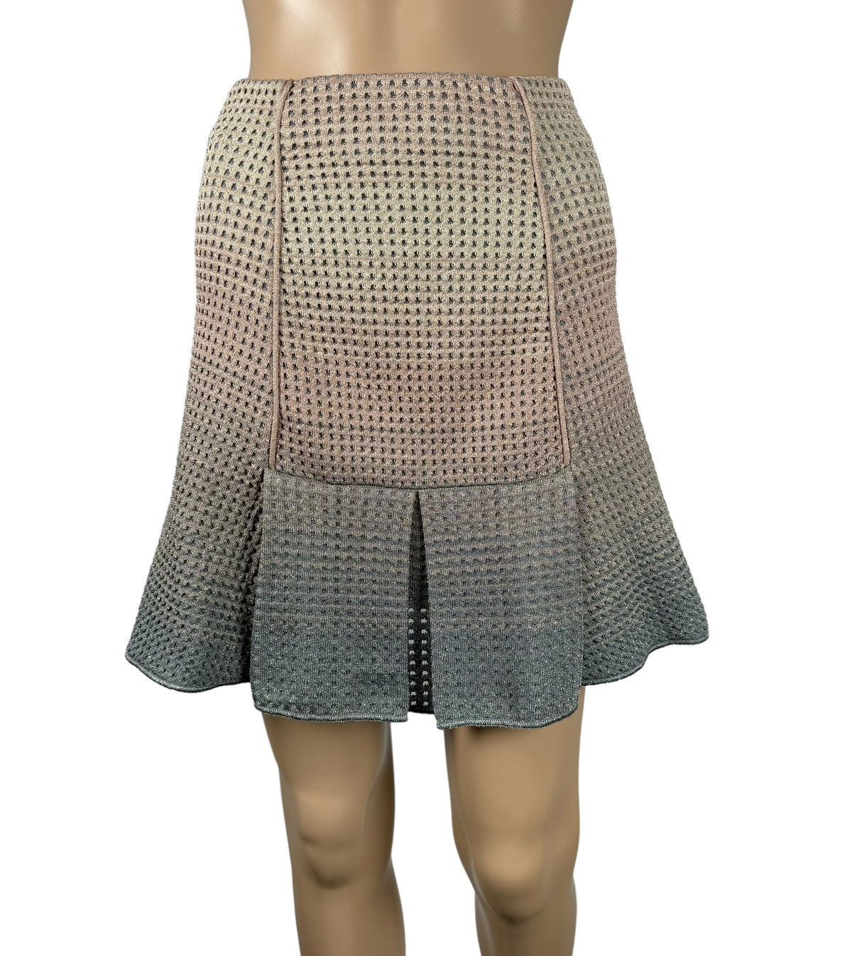 Missoni Missoni Knit Mini Skirt Multicolor Polyester-Metal size 38 Size 26" / US 2 / IT 38 - 1 Thumbnail