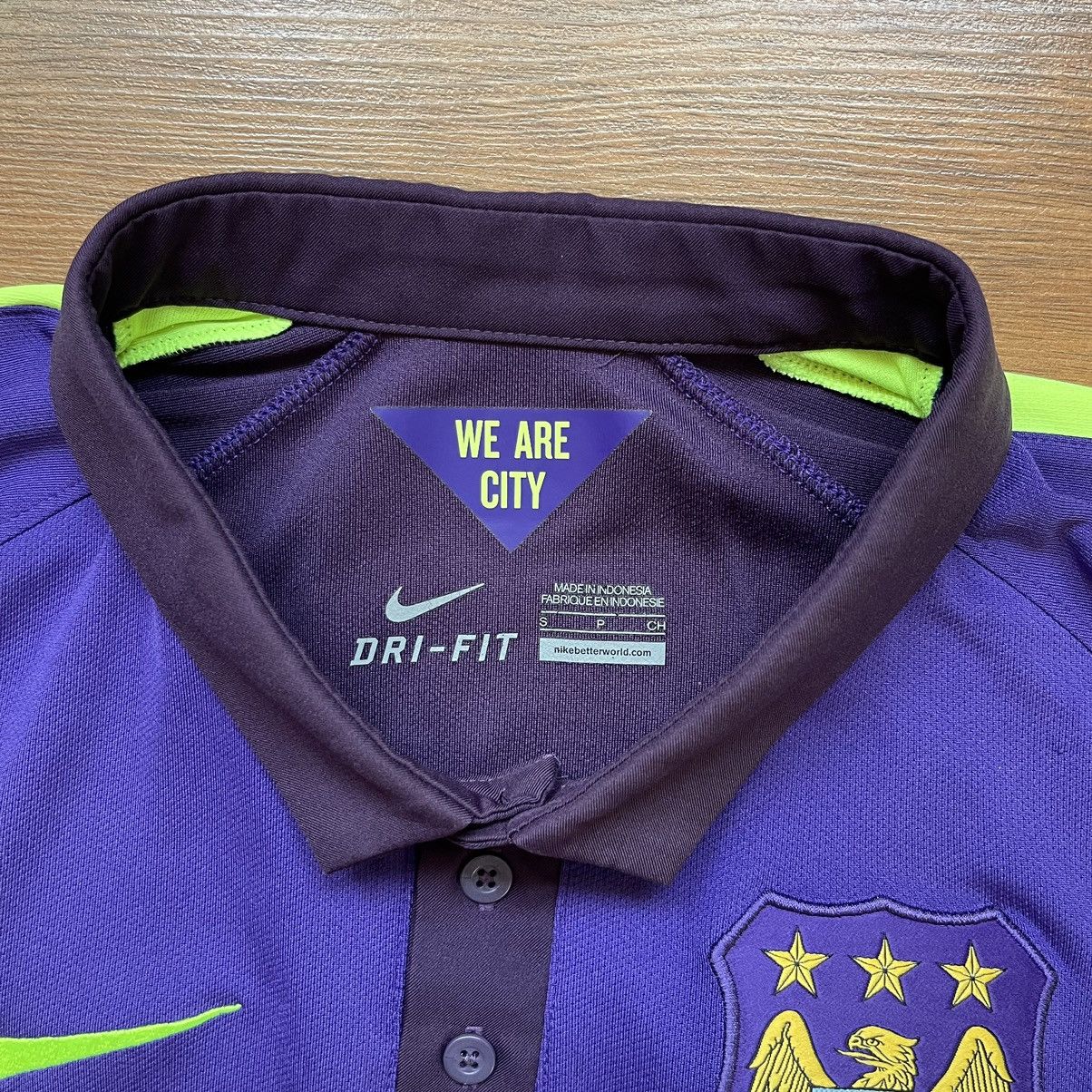 Nike × Vintage MANCHESTER CITY NIKE 2014/2015 SOCCER 3RD JERSEY #16 AGUERO Size US S / EU 44-46 / 1 - 6 Thumbnail