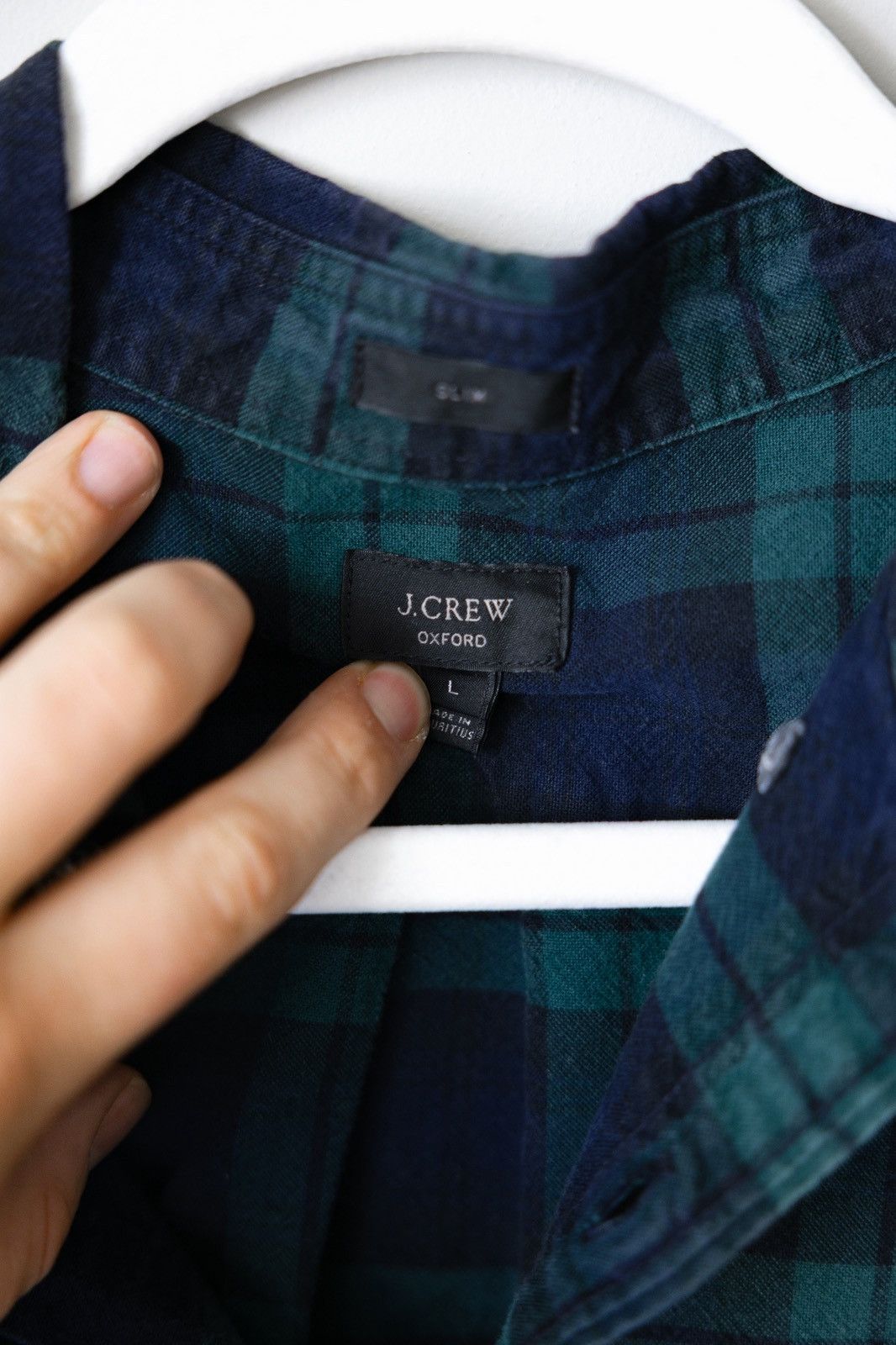 J.Crew J.Crew Blackwatch Plaid Flannel Oxford Shirt - Men's Large Size US L / EU 52-54 / 3 - 2 Thumbnail