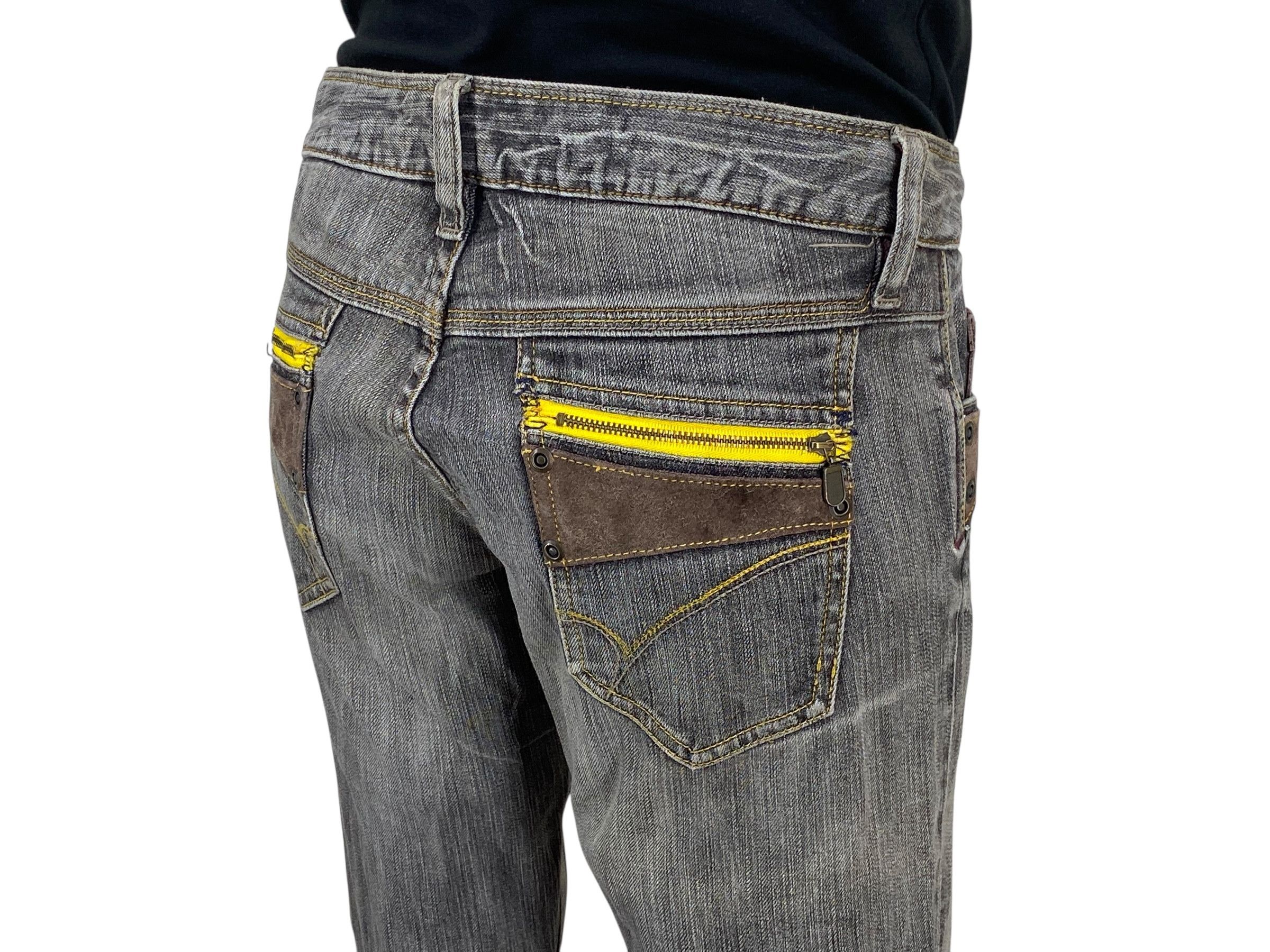 Japanese Brand Back Number Japan Flare Jeans Size 25" / US 0 / IT 36 - 7 Thumbnail