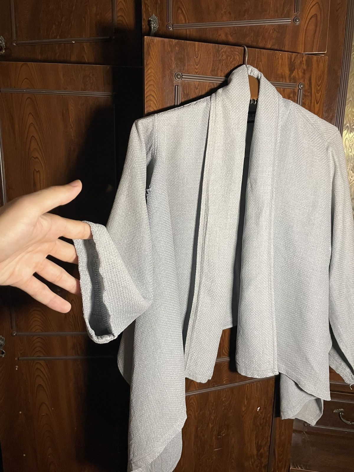 Issey Miyake Archive Issey Miyake Permanente Silk Poncho cape Jacket Size US M / EU 48-50 / 2 - 2 Thumbnail