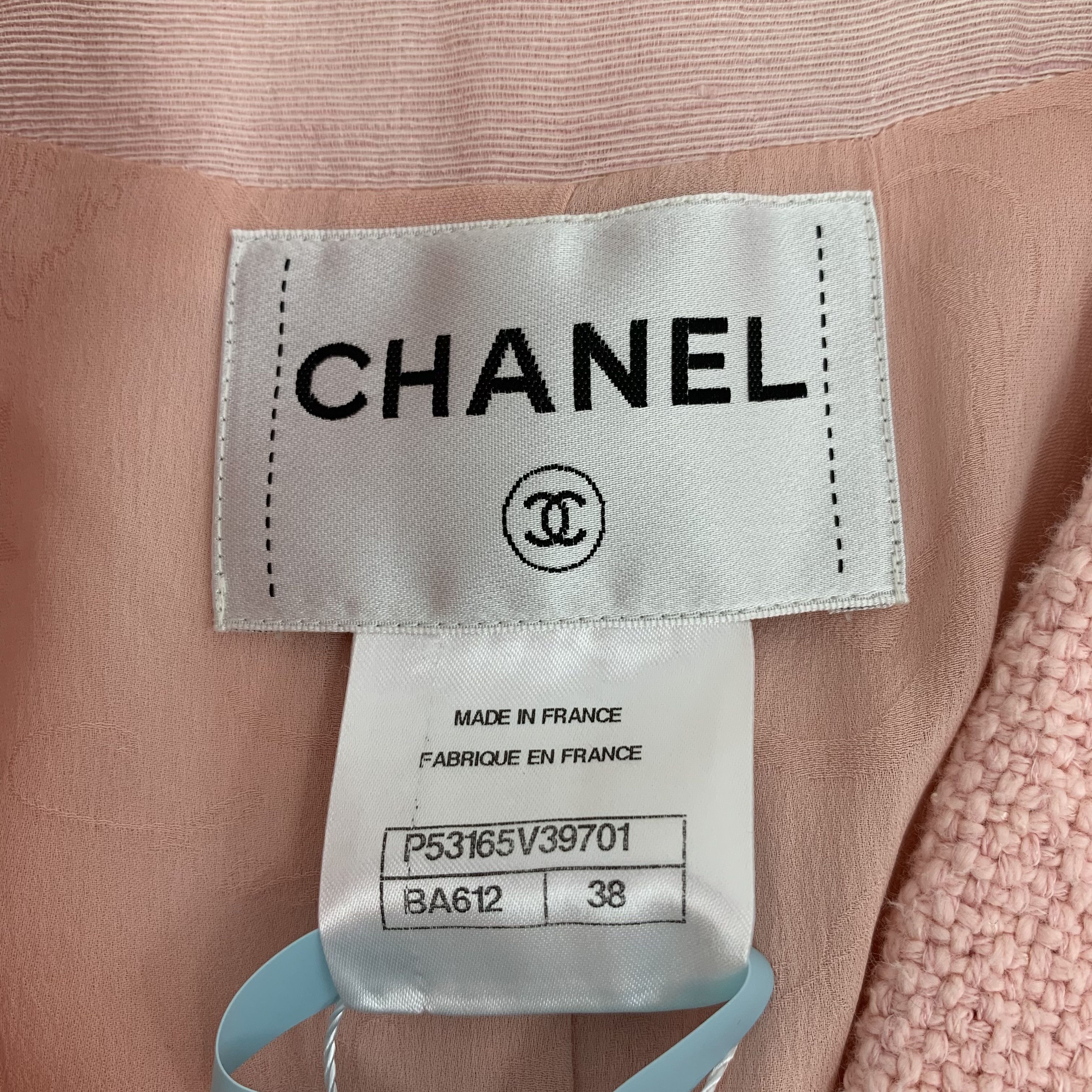 Chanel Chanel Tweed Jacket Seoul Collection Pink (S) Size S / US 4 / IT 40 - 3 Thumbnail
