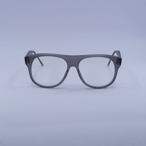 Thom Browne Thom Browne TB-008C-55 Eyeglasses Satin Grey 55mm Square Size ONE SIZE - 2 Thumbnail