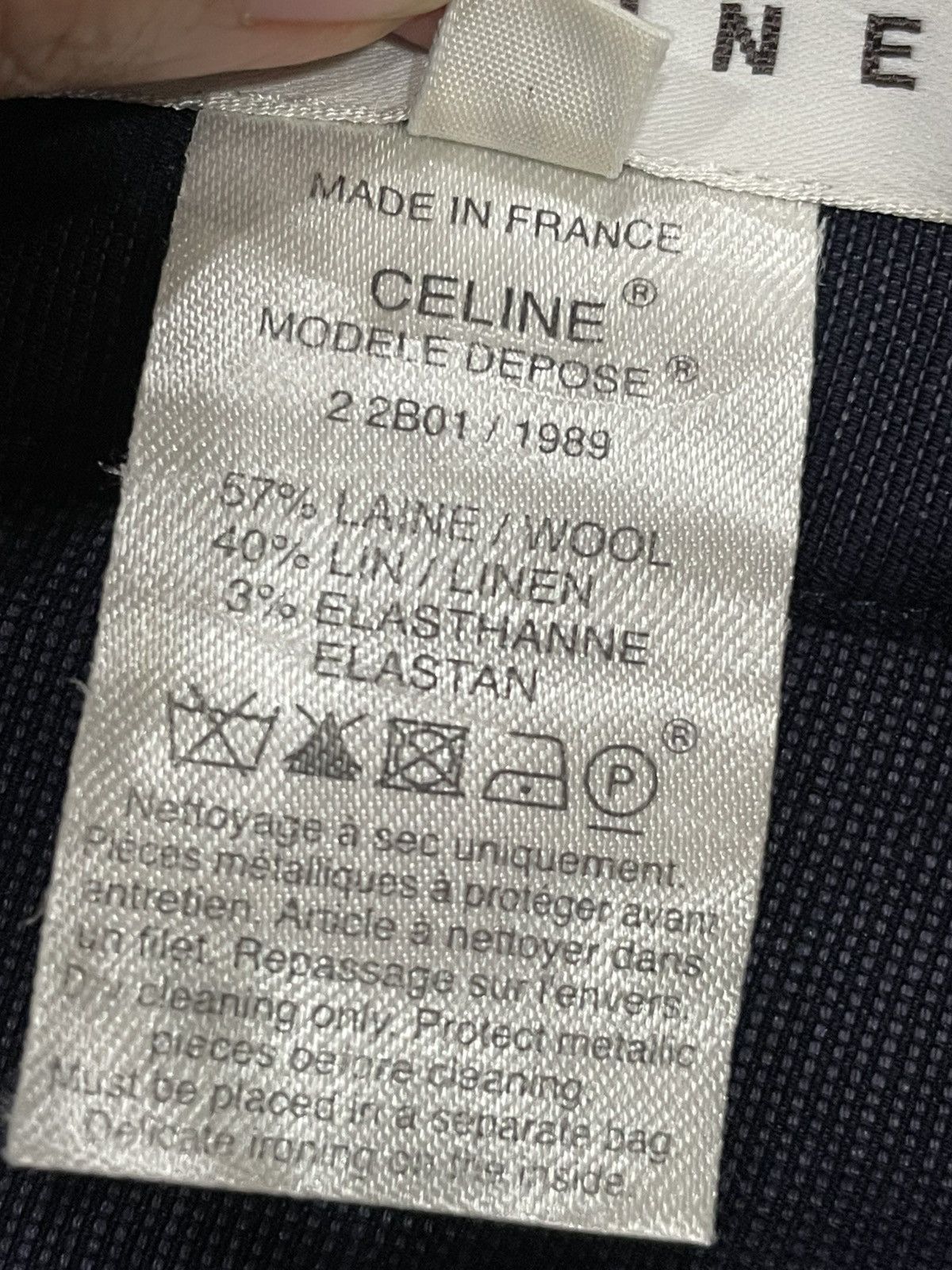 Celine Celine Plain Belted Skirt Size 24" / US 00 / IT 34 - 5 Thumbnail