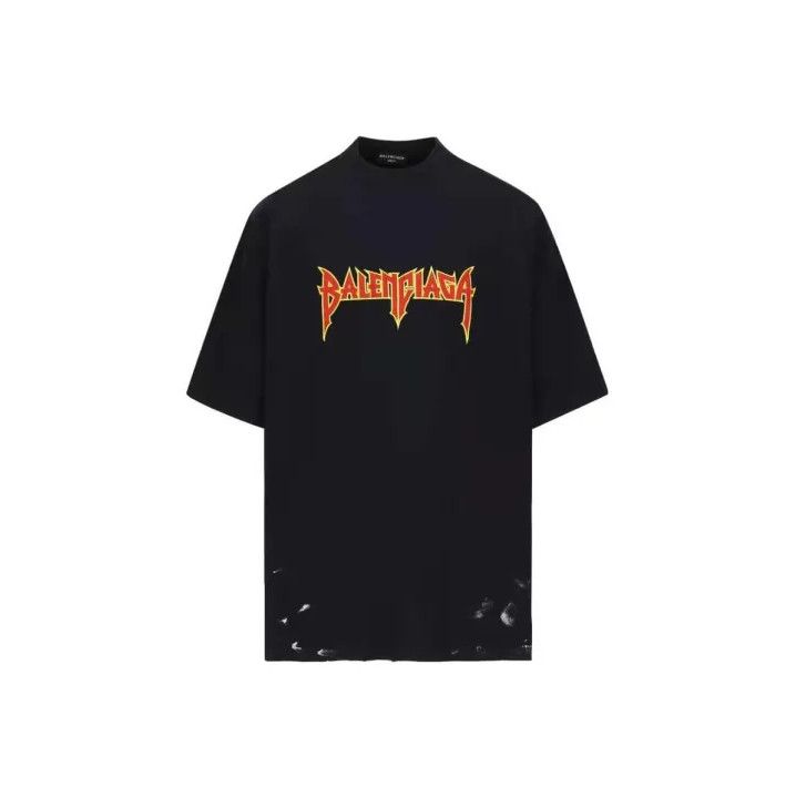 Balenciaga Balenciaga SS22 Metallica Graphic Black T-Shirt Size US M / EU 48-50 / 2 - 1 Thumbnail