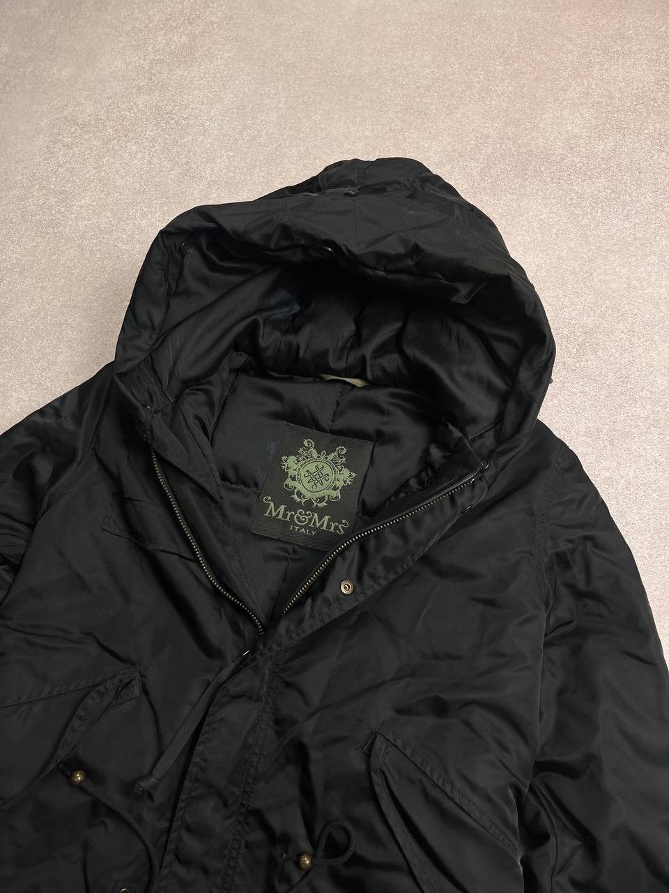 MR & MRS ITALY Vintage Mr & Mrs Italy Black Hooded Black Jacket Y2K S Size S / US 4 / IT 40 - 7 Thumbnail