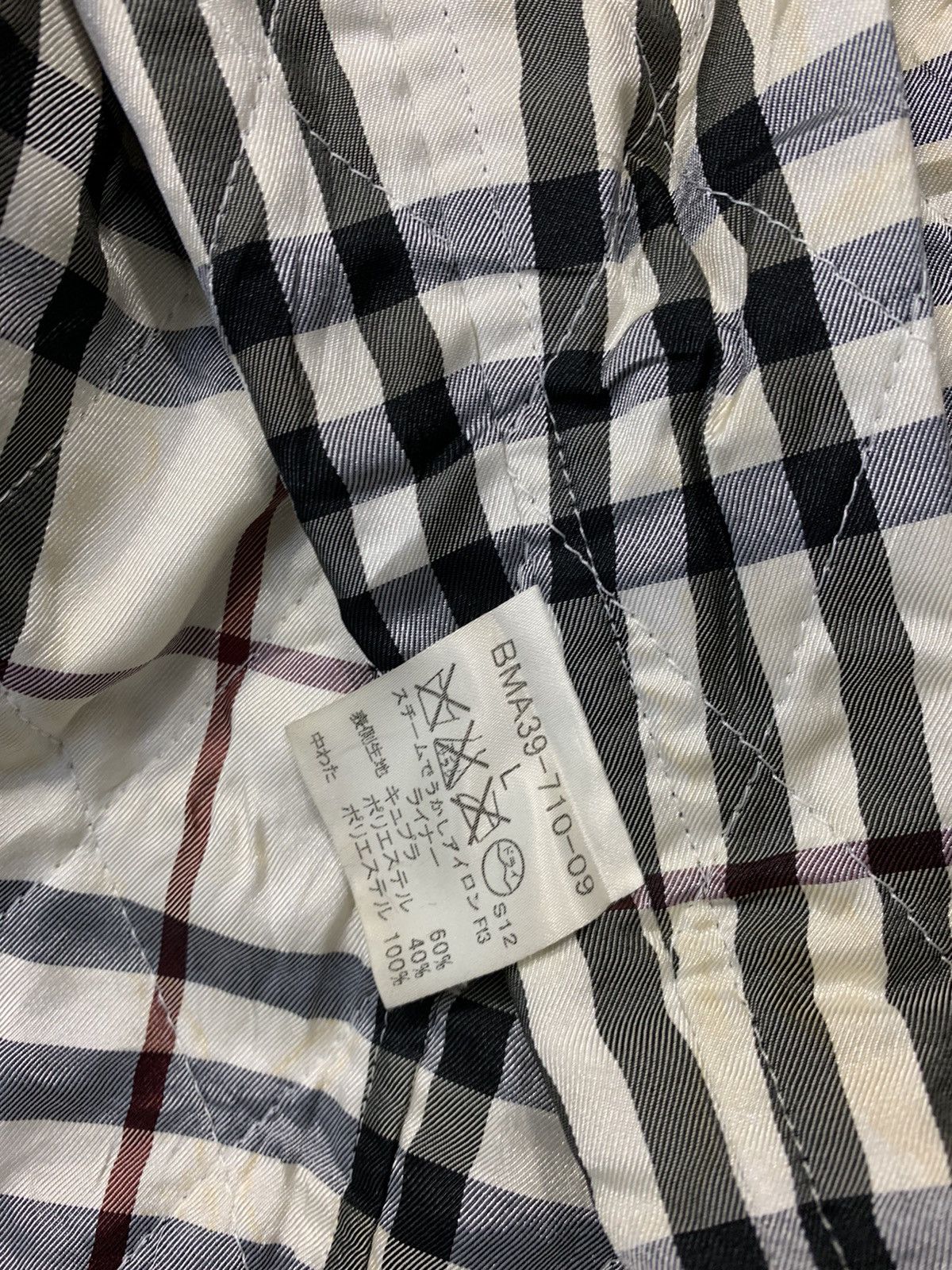 Burberry 90s Burberry Black Label Trench Coat Nova Checked Monogram Size US L / EU 52-54 / 3 - 7 Thumbnail