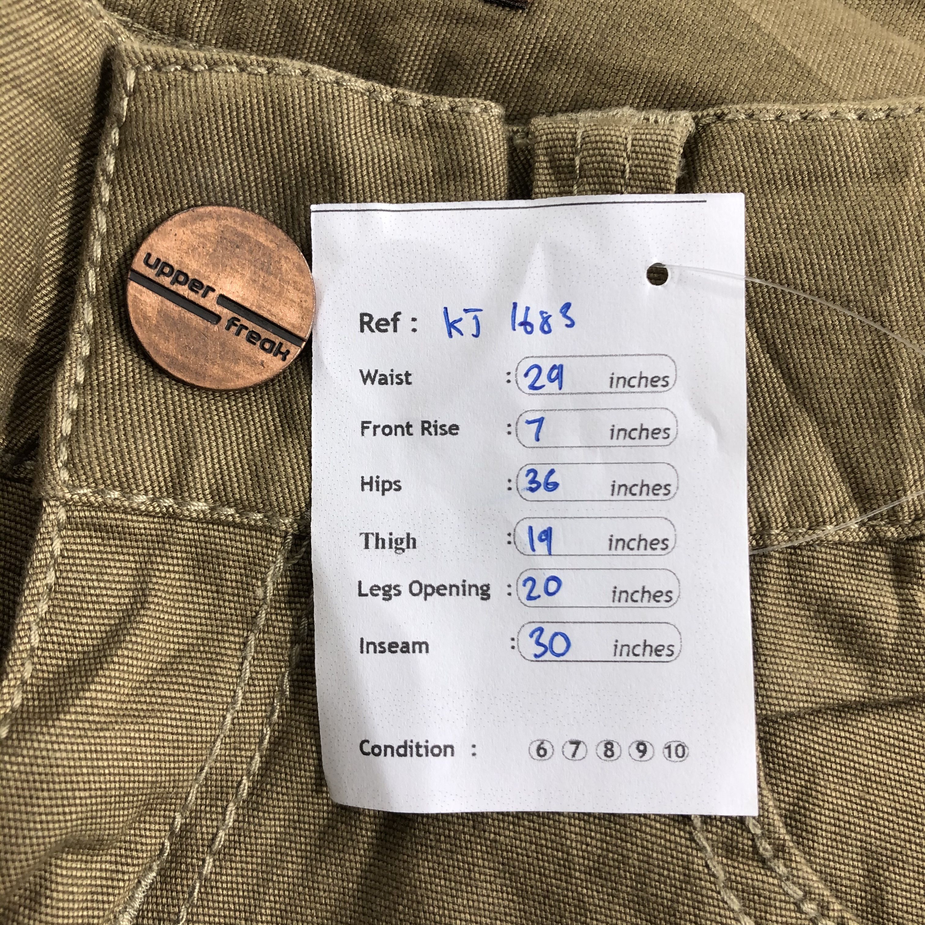 Japanese Brand Japanese Brand Upper Freak Jeans Flare denim KJ1683 Size 29" - 9 Thumbnail