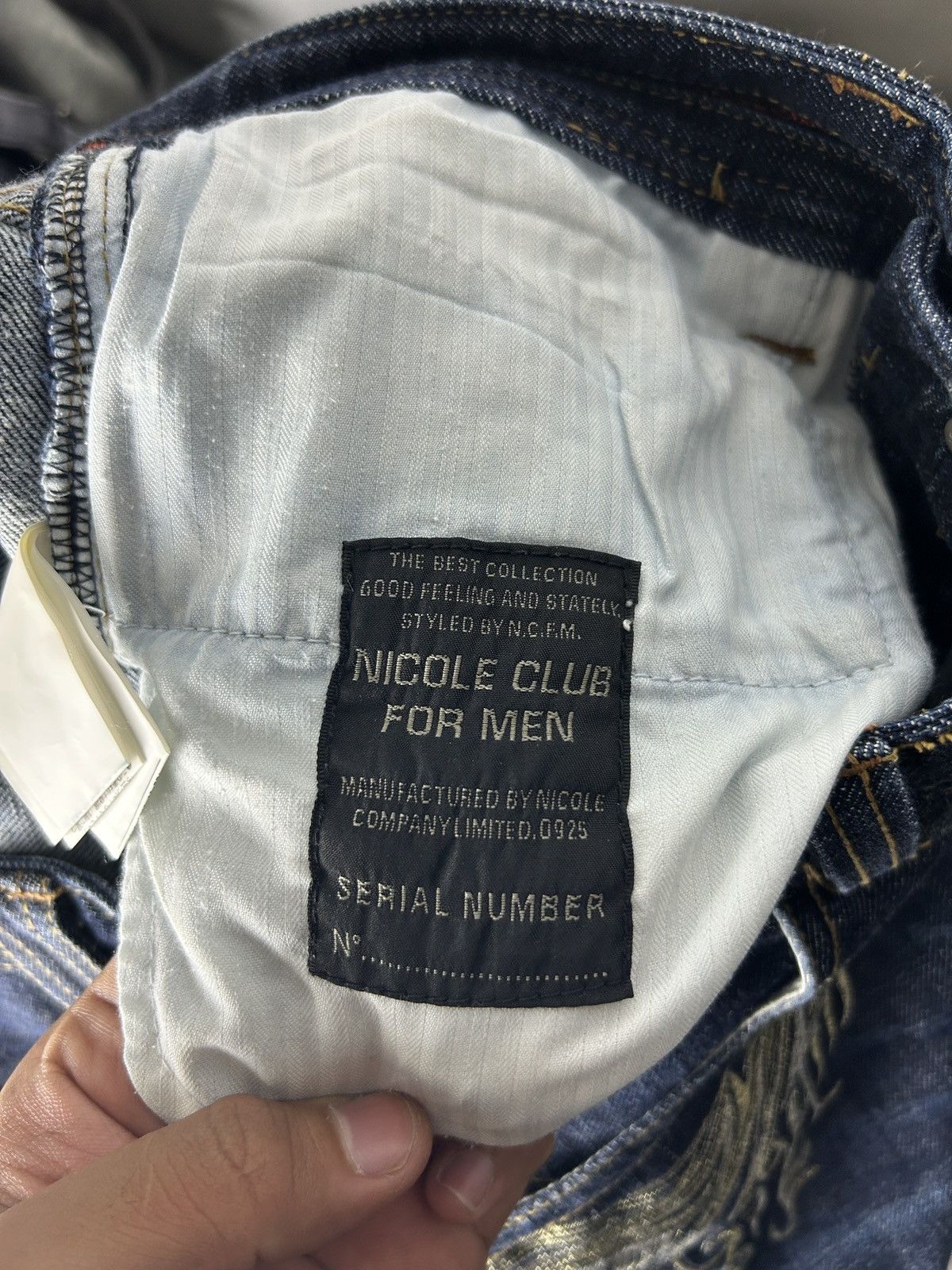 Nicole Club Nicole Club Tribal Embroidered Denim Jeans Y2K Tornado mart Size US 31 - 13 Thumbnail