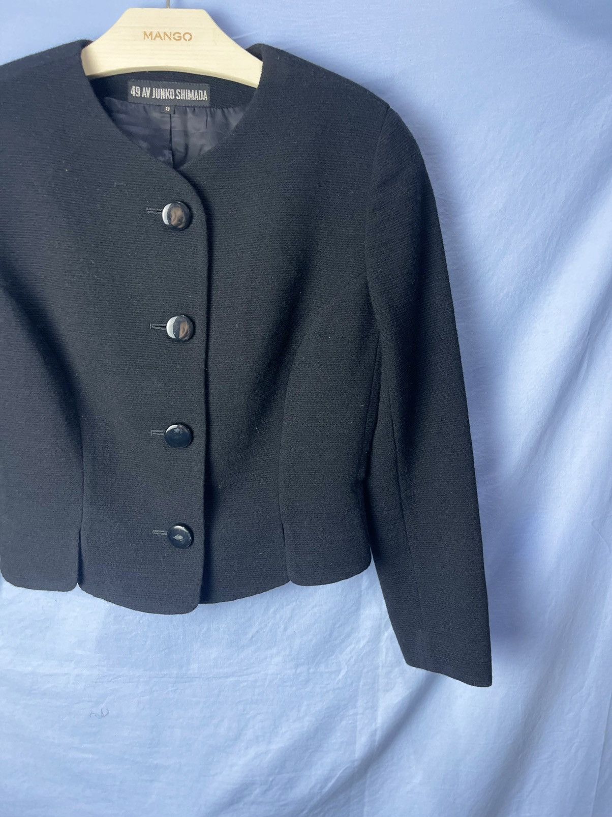 Junko Shimada Vintage Black Cropped Jacket 49AV Junko Shimada Size M / US 6-8 / IT 42-44 - 2 Thumbnail