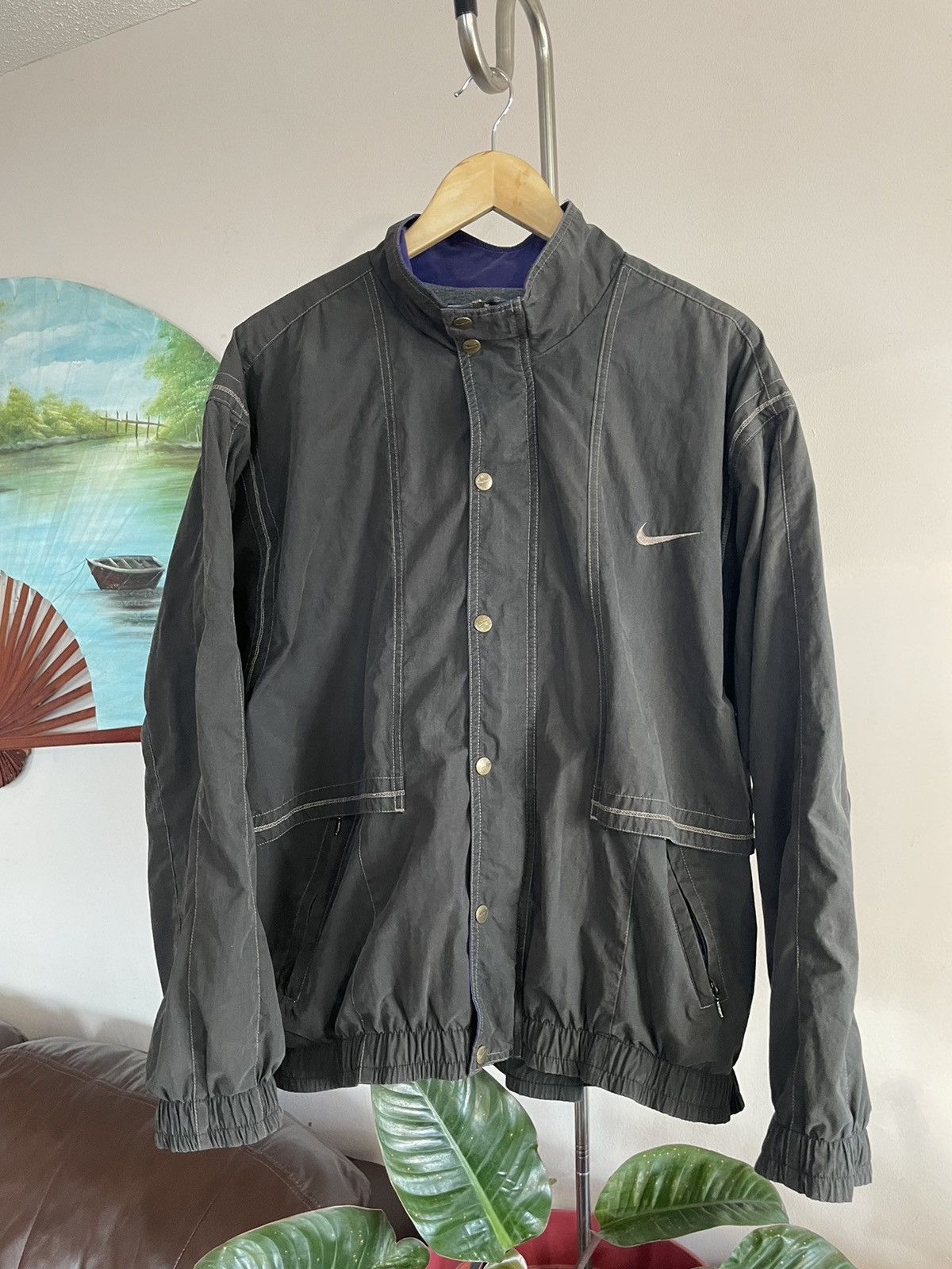 Nike × Vintage Vintage “Swoosh By Nike” Panelled Jacket Size US L / EU 52-54 / 3 - 1 Thumbnail