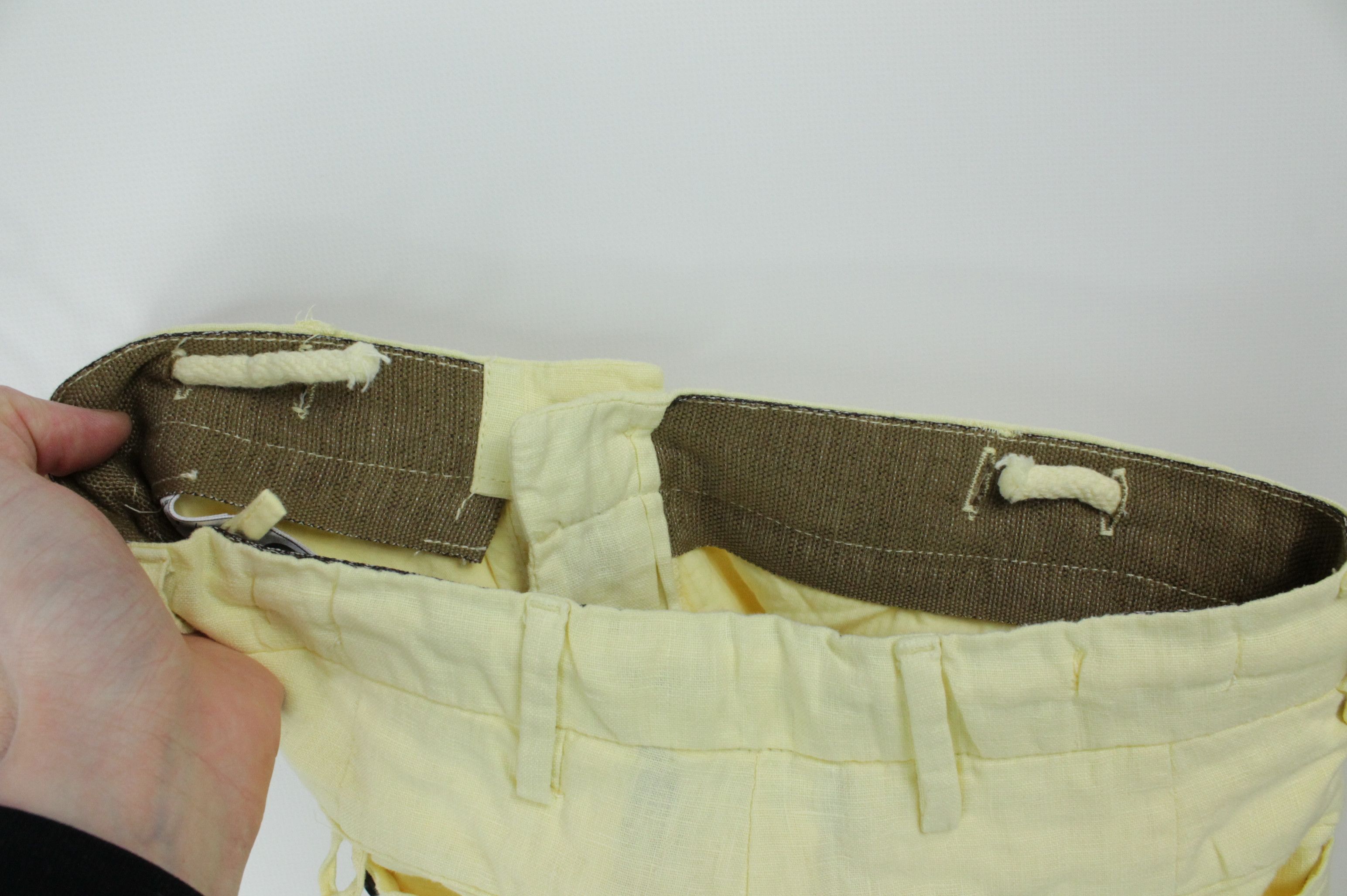 DAVID NAMAN David Naman Yellow Linen Casual Trousers Pants Men's Size US 28 / EU 44 - 9 Thumbnail