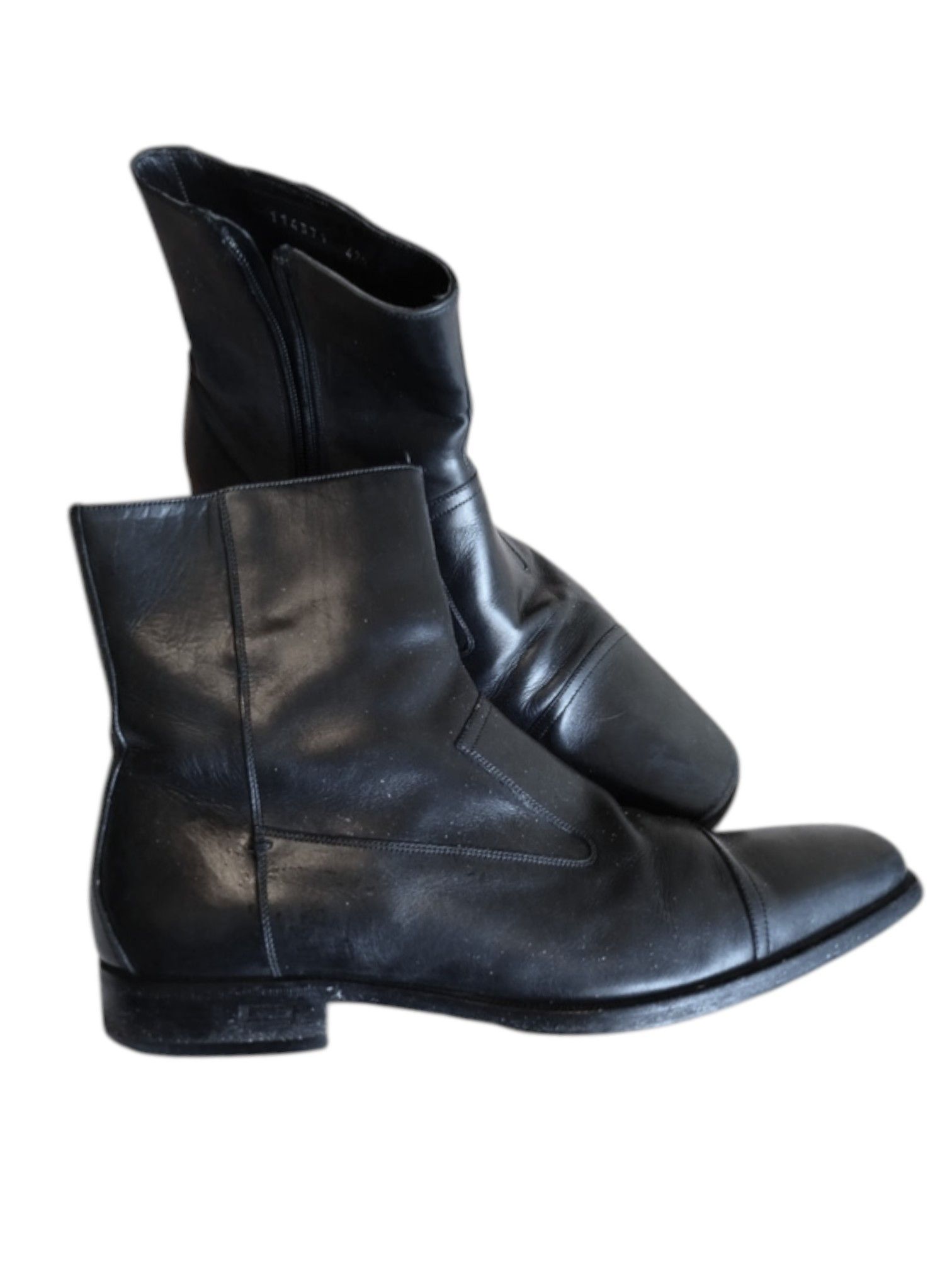 Gucci Gucci Square-Toe Side-Zip Leather Ankle Boots Size US 9.5 / EU 42-43 - 8 Thumbnail
