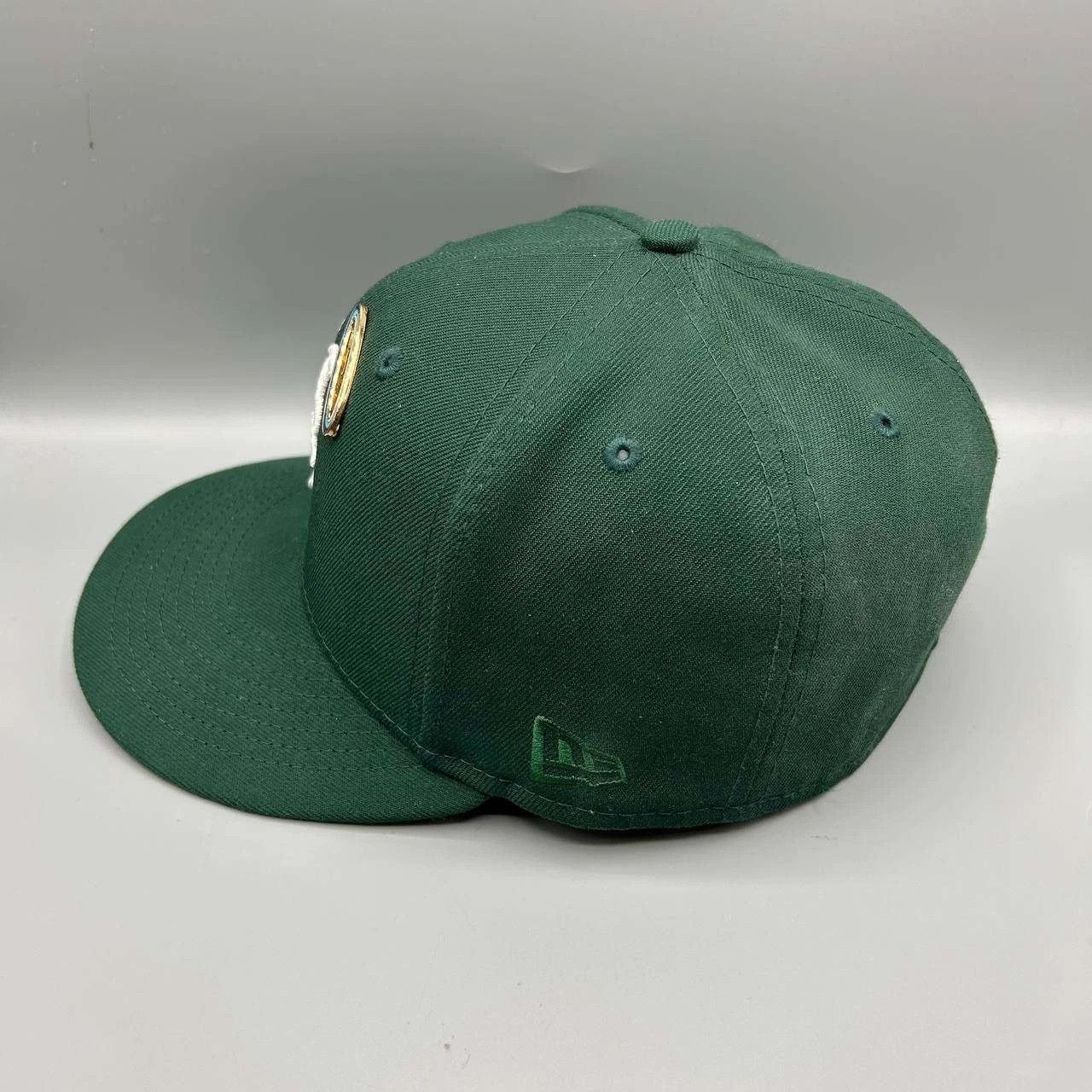 New Era New York Mets Hat Men 7 1/2 Green Pink Embroidered Fitted Size ONE SIZE - 8 Thumbnail