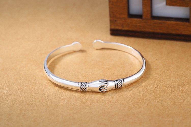 Jewelry Handshake Creative Bracelet Bangle Size ONE SIZE - 1 Thumbnail