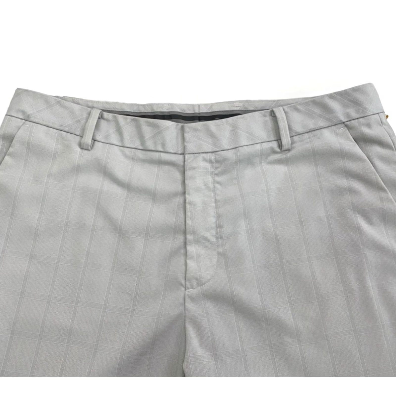 Vintage Ashworth Plaid Monotone Beige Knee Length Golf Shorts Mens 34 Size US 34 / EU 50 - 4 Thumbnail
