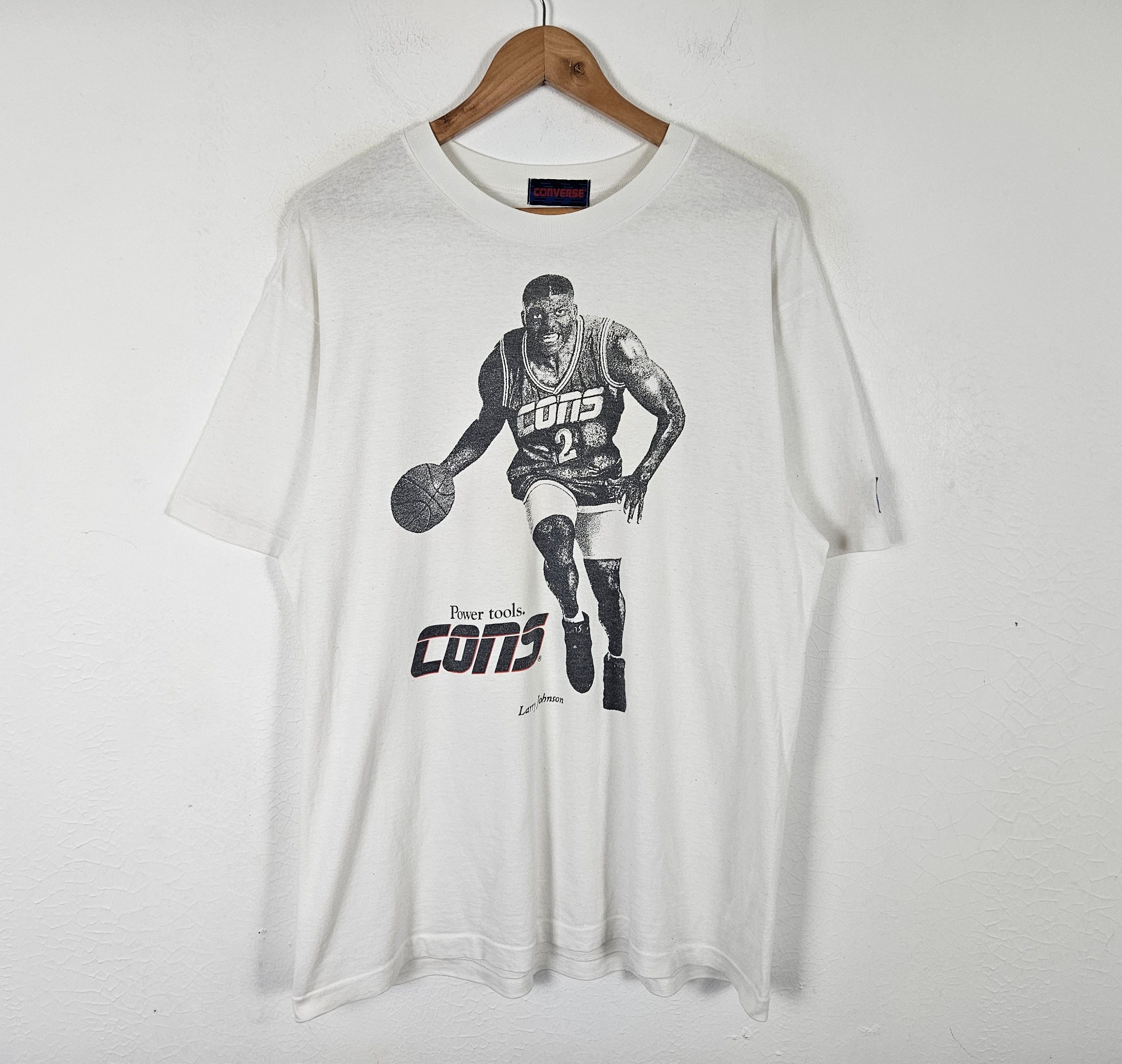 Converse × NBA × Vintage Vintage Larry Johnson Rookie Of The Year Converse shirt Size US XL / EU 56 / 4 - 2 Thumbnail