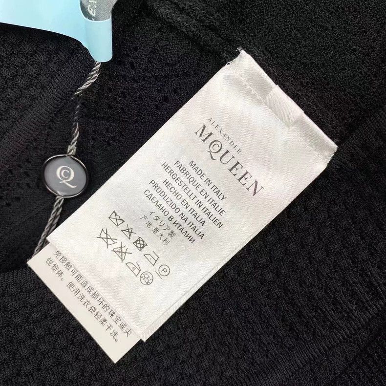 Alexander McQueen Alexander Mcqueen SizeS Hollow-out black knitted leggings Size US 27 - 5 Thumbnail