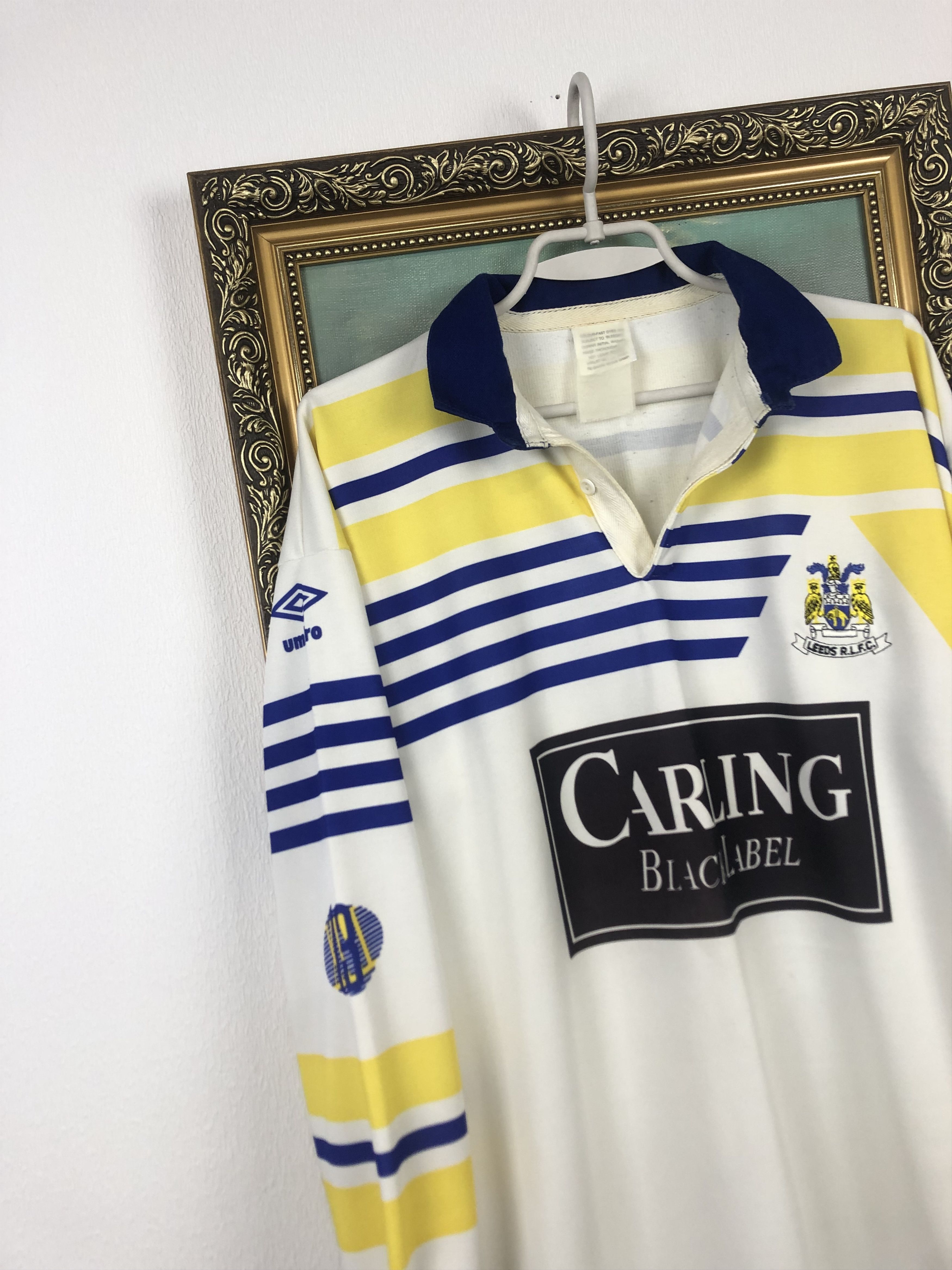 Umbro Leeds RLFC Rhinos Rugby League Shirt Jersey Tee Hype Size US M / EU 48-50 / 2 - 3 Thumbnail