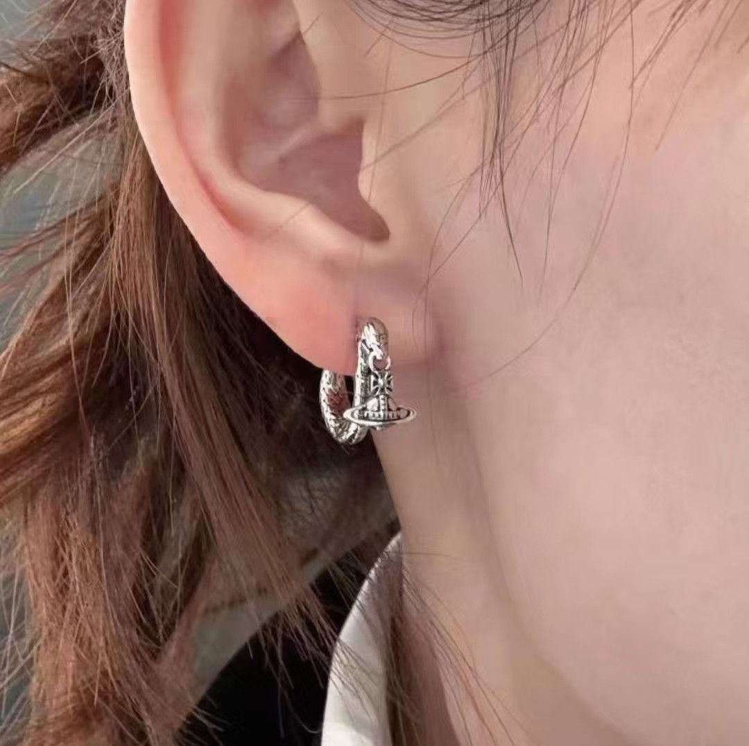 Vivienne Westwood Vivienne Westwood Snake Saturn Pendant Earrings 0079 Size ONE SIZE - 4 Thumbnail