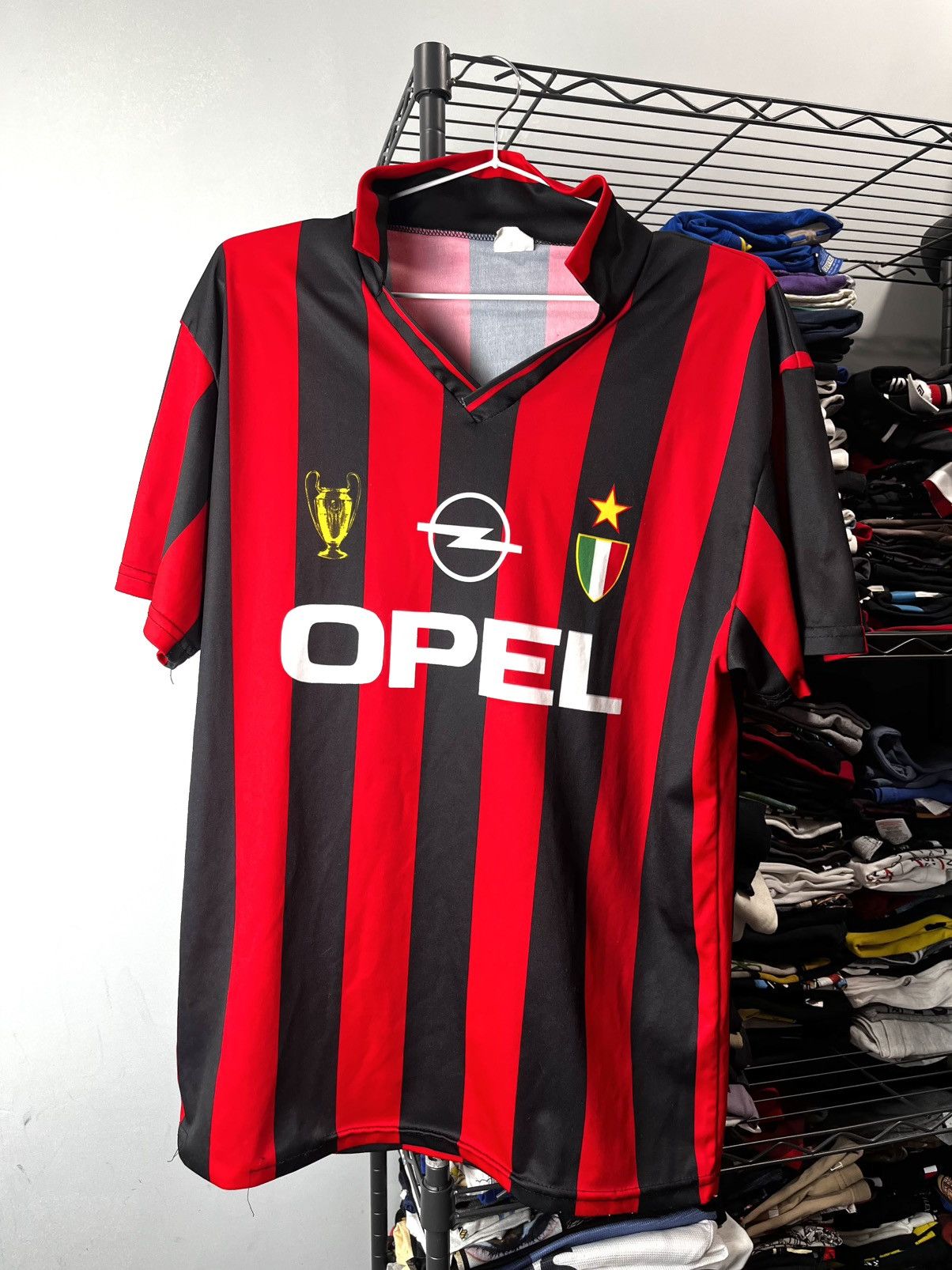 Vintage Vintage AC Milan Opel Soccer Shirt Retro Football Tee Size US L / EU 52-54 / 3 - 1 Thumbnail