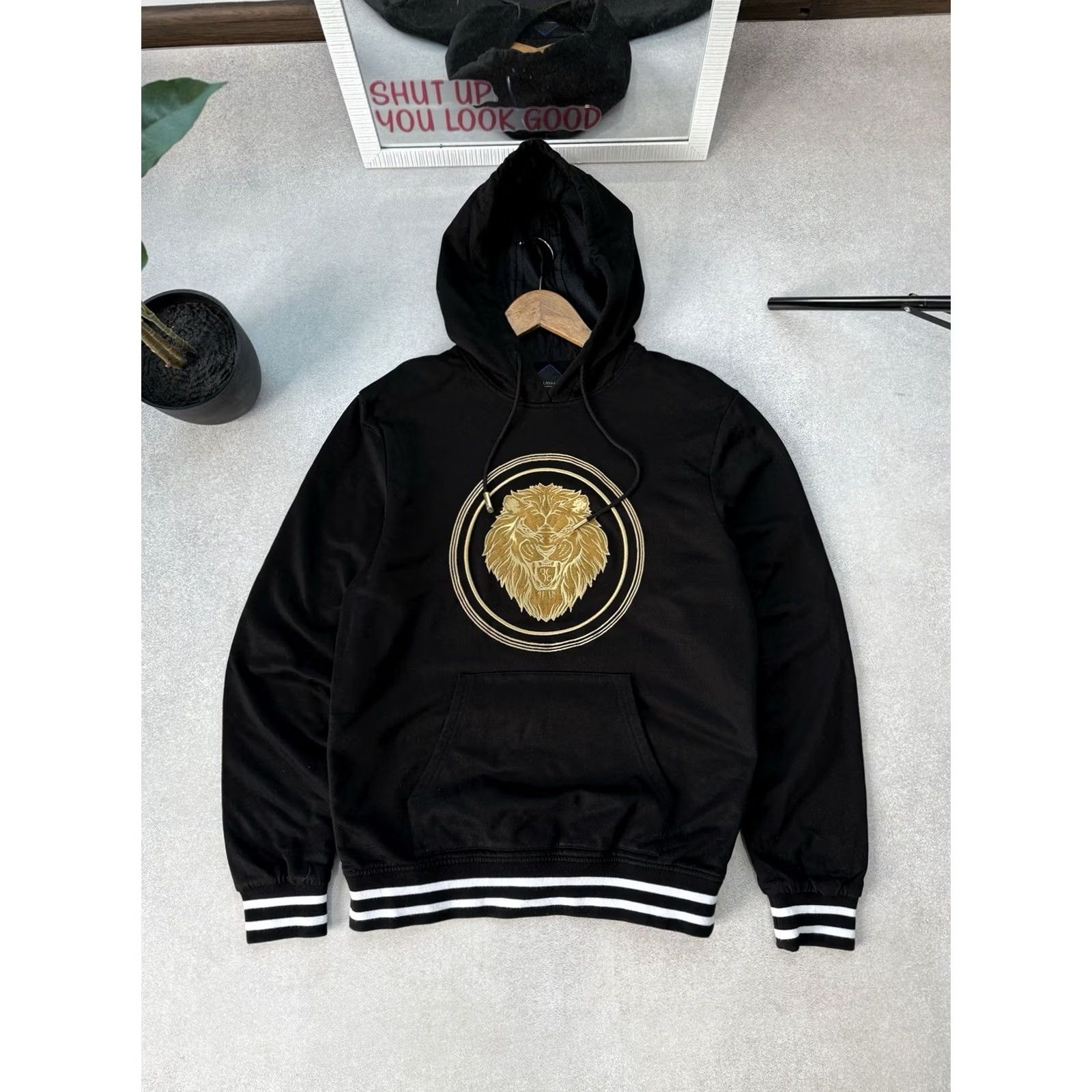 Vintage Billionaire Couture Hoodie Men’s Sweatshirt Slim Fit Made In Italy Black L Logo Zip Up Knit Cotton Shirt? Size US L / EU 52-54 / 3 - 2 Thumbnail