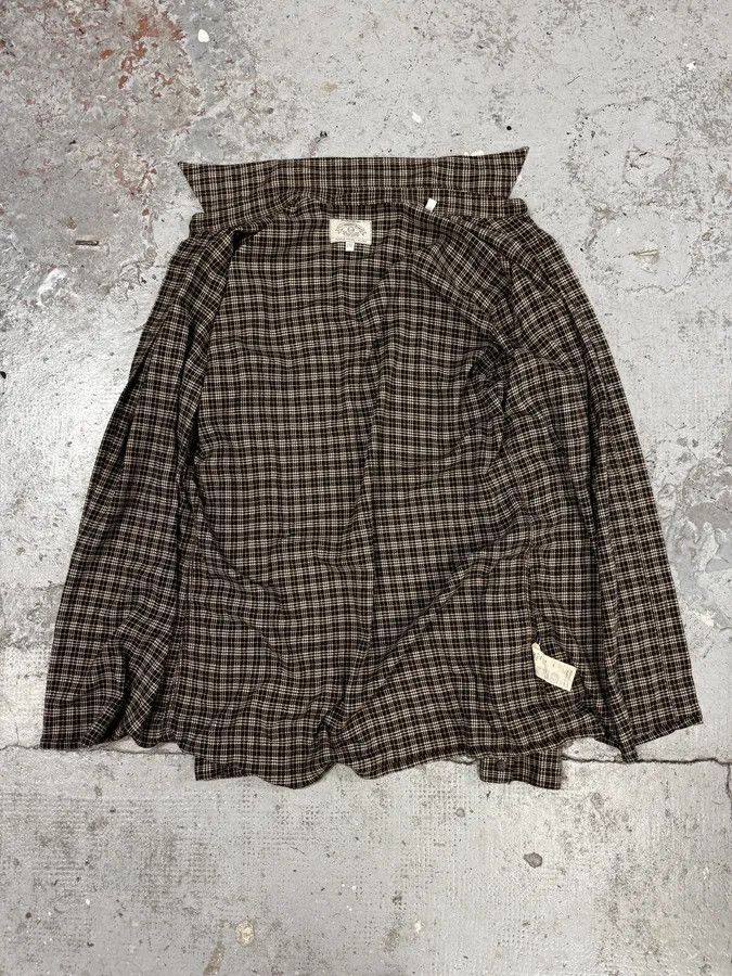 Armani 1990s Armani Checkered Khaki Green Shirt Size US S / EU 44-46 / 1 - 6 Thumbnail