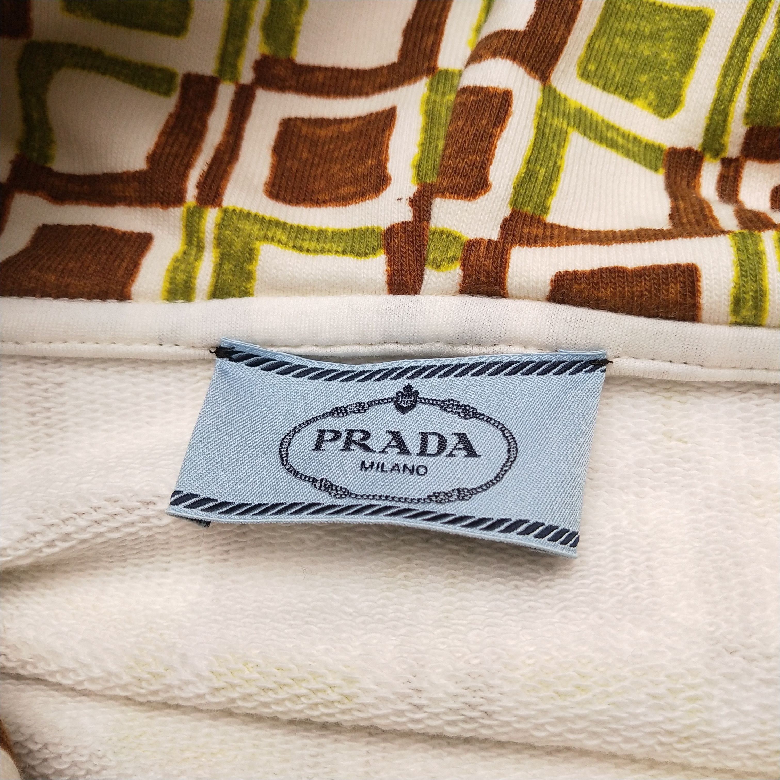 Prada Prada Colorful Check Pattern Hoodie . Size L / US 10 / IT 46 - 5 Thumbnail