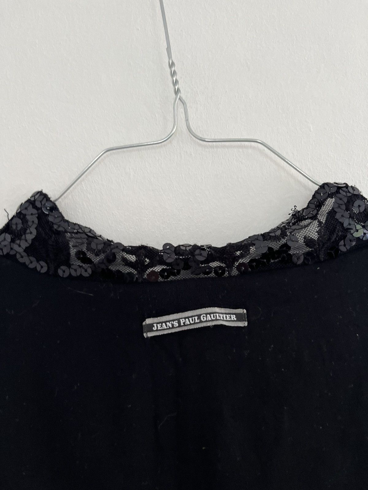 Jean Paul Gaultier Jean Paul Gaultier 2000’s Sequin Logo Tank Top Archive Size M / US 6-8 / IT 42-44 - 5 Thumbnail
