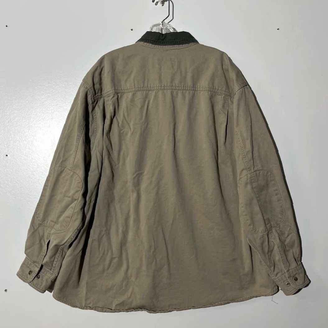 Vintage VINTAGE Woolrich Original Wilderness Trips Flannel Button Down Shirt 2XL Men Beige Long Sleeve Shirts Mens 2XL Size US XXL / EU 58 / 5 - 5 Thumbnail