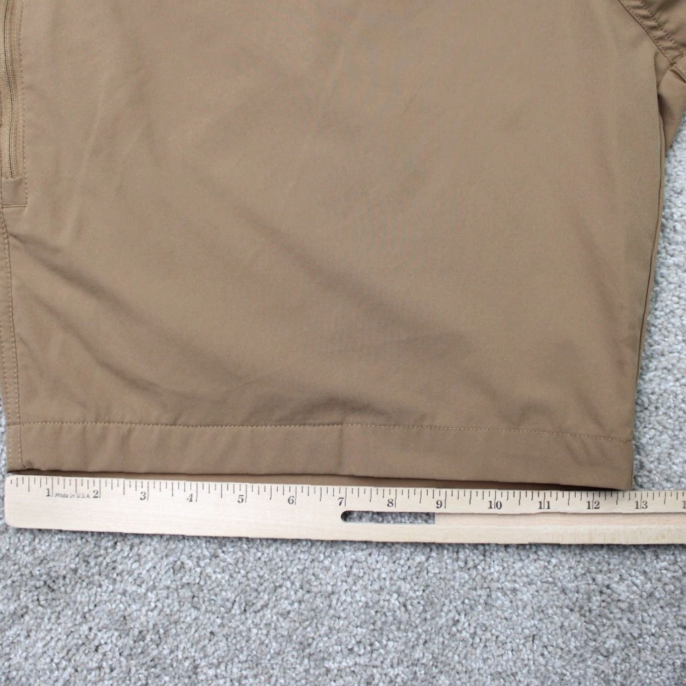 Orvis Orvis Shorts Mens 40 Beige Tech 9" Belted Zip Cargo Pocket Polyester Cargo Pocket 9" Inseam Mens Beige Orvis Shorts 40 Size US 40 / EU 56 - 5 Thumbnail