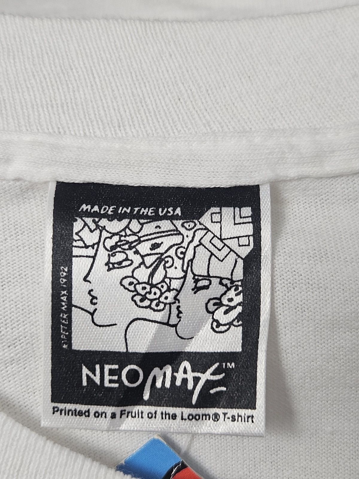 Vintage Vintage 90s Peter Max Art Neomax Marathon tee shirt Size US S / EU 44-46 / 1 - 5 Thumbnail