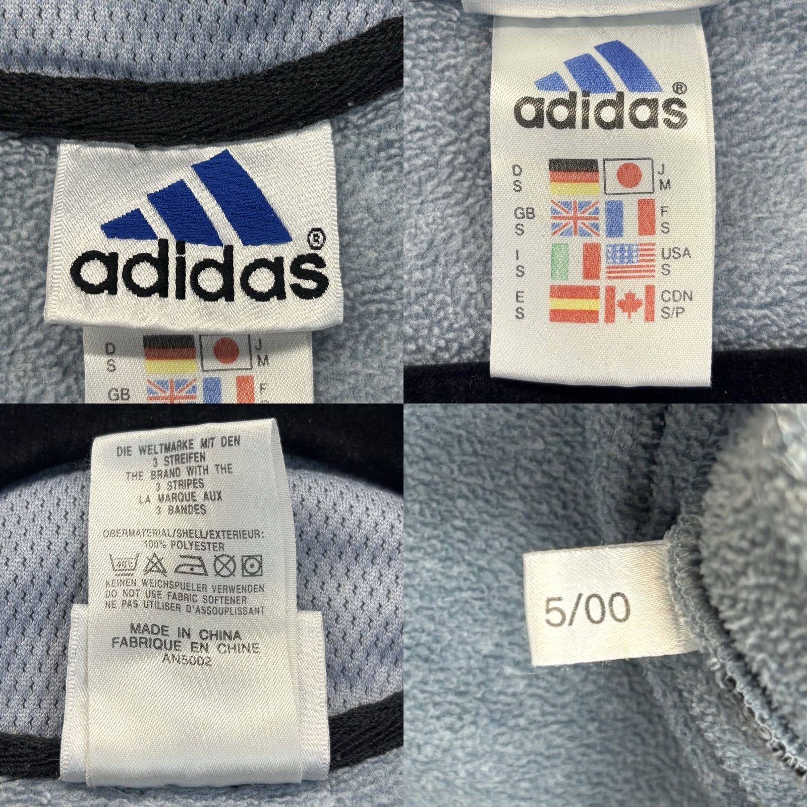 Adidas Adidas fleece pullover Climawarm 1/4 zip light blue Mens S Vintage Retro Y2K Size US S / EU 44-46 / 1 - 8 Thumbnail