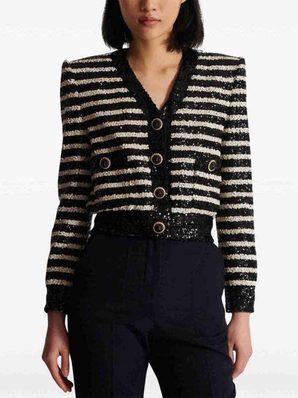 Balmain o1s1wg110725 Sweater in Black Size XL / US 12-14 / IT 48-50 - 2 Thumbnail