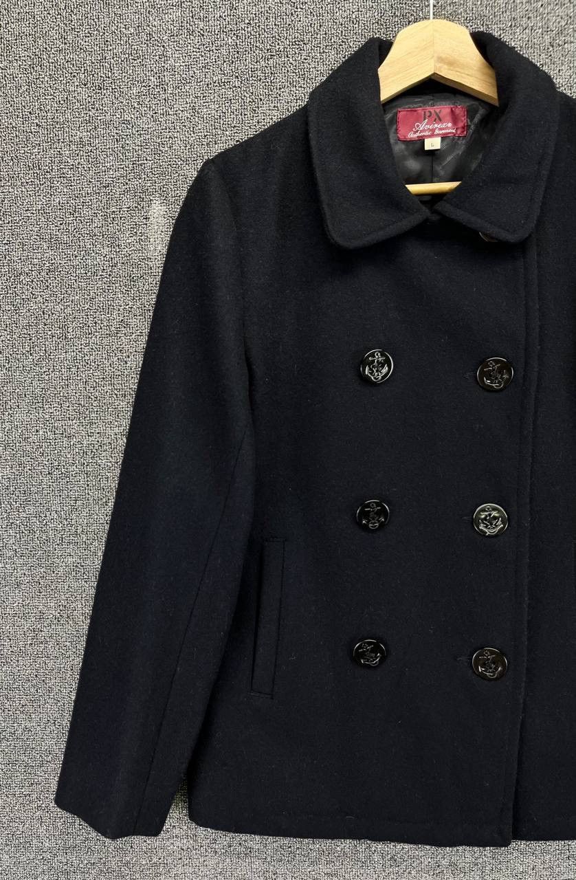 Avirex Vintage Avirex Black Wool Jacket Size L / US 10 / IT 46 - 3 Thumbnail