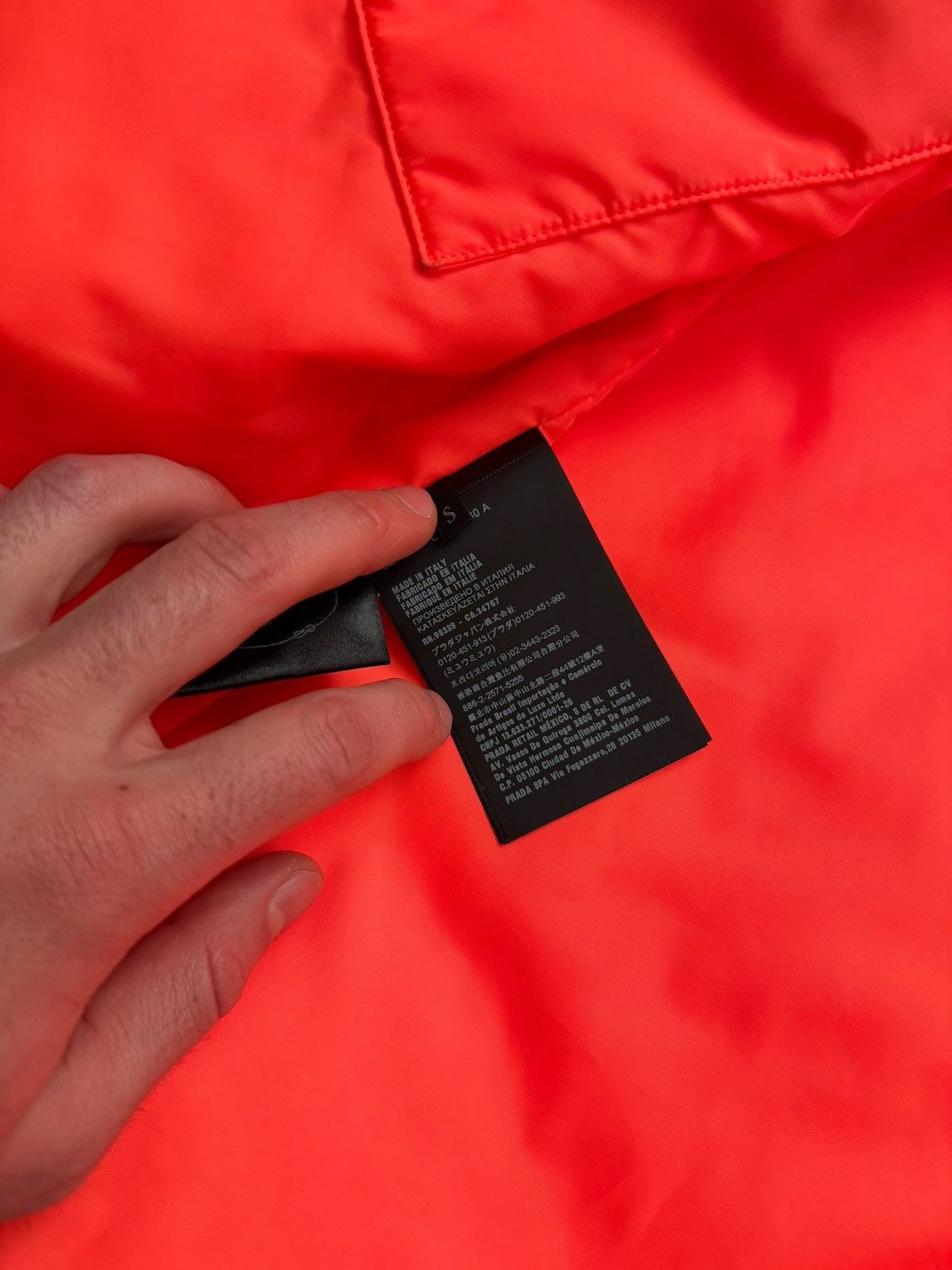 Prada Lines Rossa Fluorescent Tangerine Insulated Parka Size US S / EU 44-46 / 1 - 11 Thumbnail