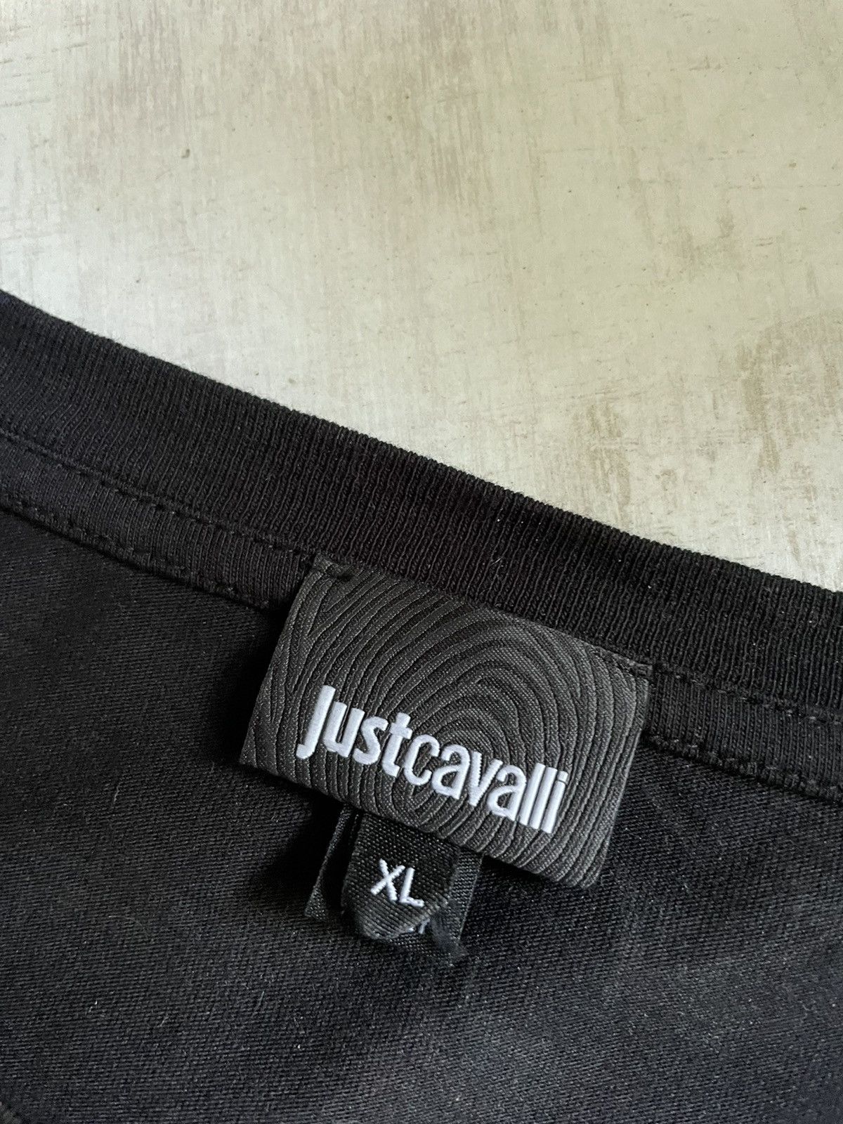 Just Cavalli Just Cavalli T-Shirt Black Star Print Size US XL / EU 56 / 4 - 7 Thumbnail