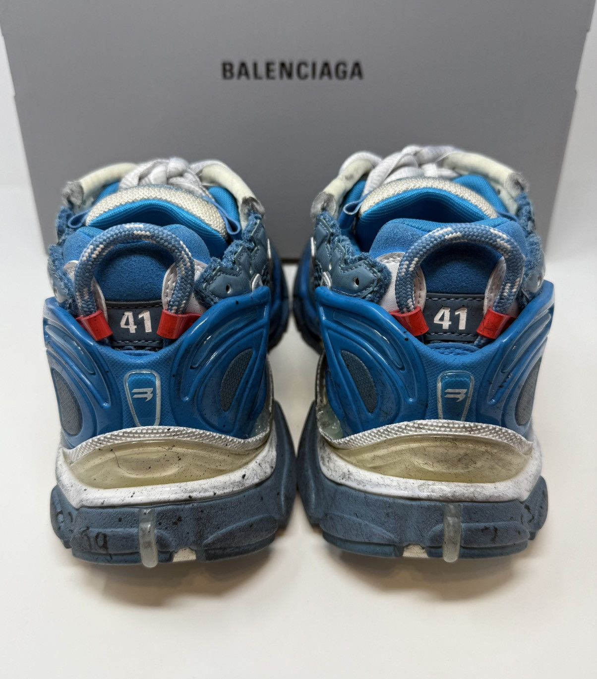 Balenciaga Balenciaga Marathon Runner Sneaker Blue Unreleased Demna Size US 8 / EU 41 - 5 Thumbnail