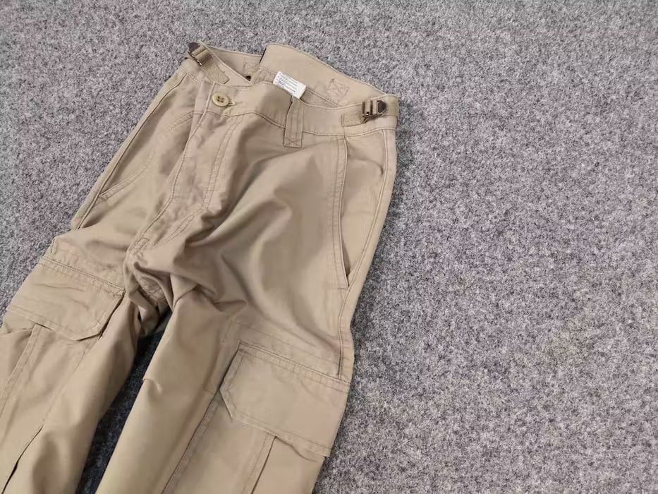 Japanese Brand Vintage 90's Military Ripstop Japan Beige Cargo Pants Size US 32 / EU 48 - 4 Thumbnail
