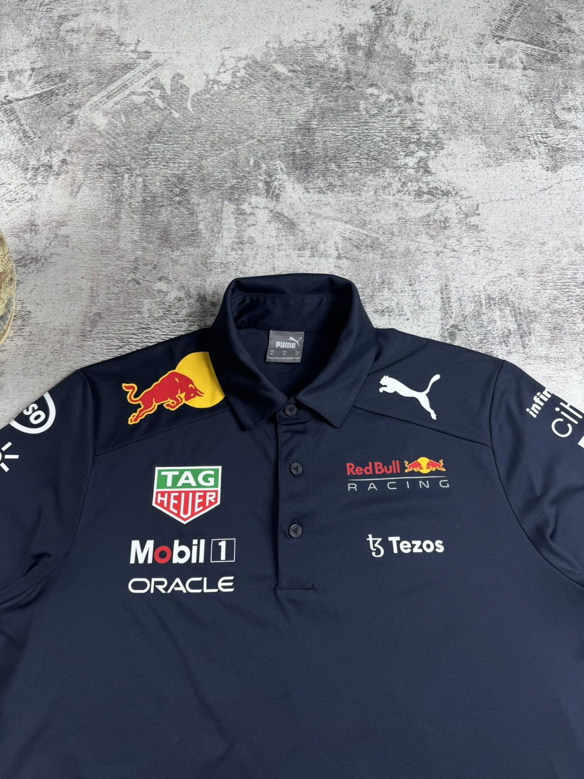 Red Bull Red Bull Puma Medium Blue 2021 Moto Racing Formula 1 T Shirt Men’s Tee Jersey Size US M / EU 48-50 / 2 - 6 Thumbnail