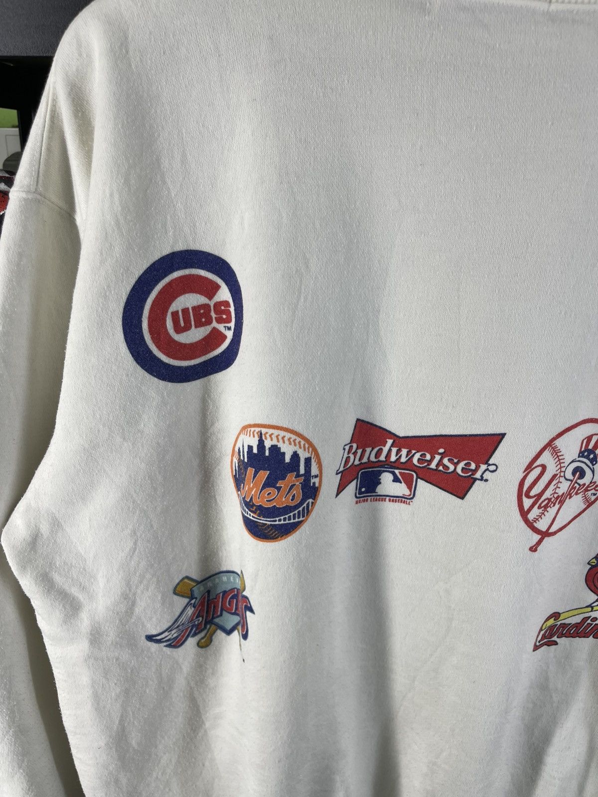 Budweiser Vintage 90's Budweiser Baseball Team MLB Sponsor Sweatshirt Size US L / EU 52-54 / 3 - 8 Thumbnail
