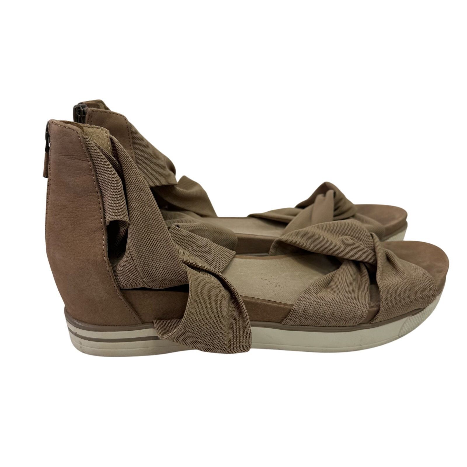 Eileen Fisher Eileen Fisher Women's Sandals sz 9 Suede Strappy Tan #25-HH Size US 9 / IT 39 - 6 Thumbnail