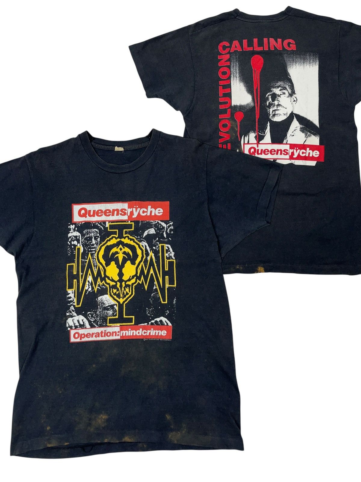 Band Tees Vintage 1988 Queensrÿche Operation Mindcrime T-shirt Size US XL / EU 56 / 4 - 1 Thumbnail