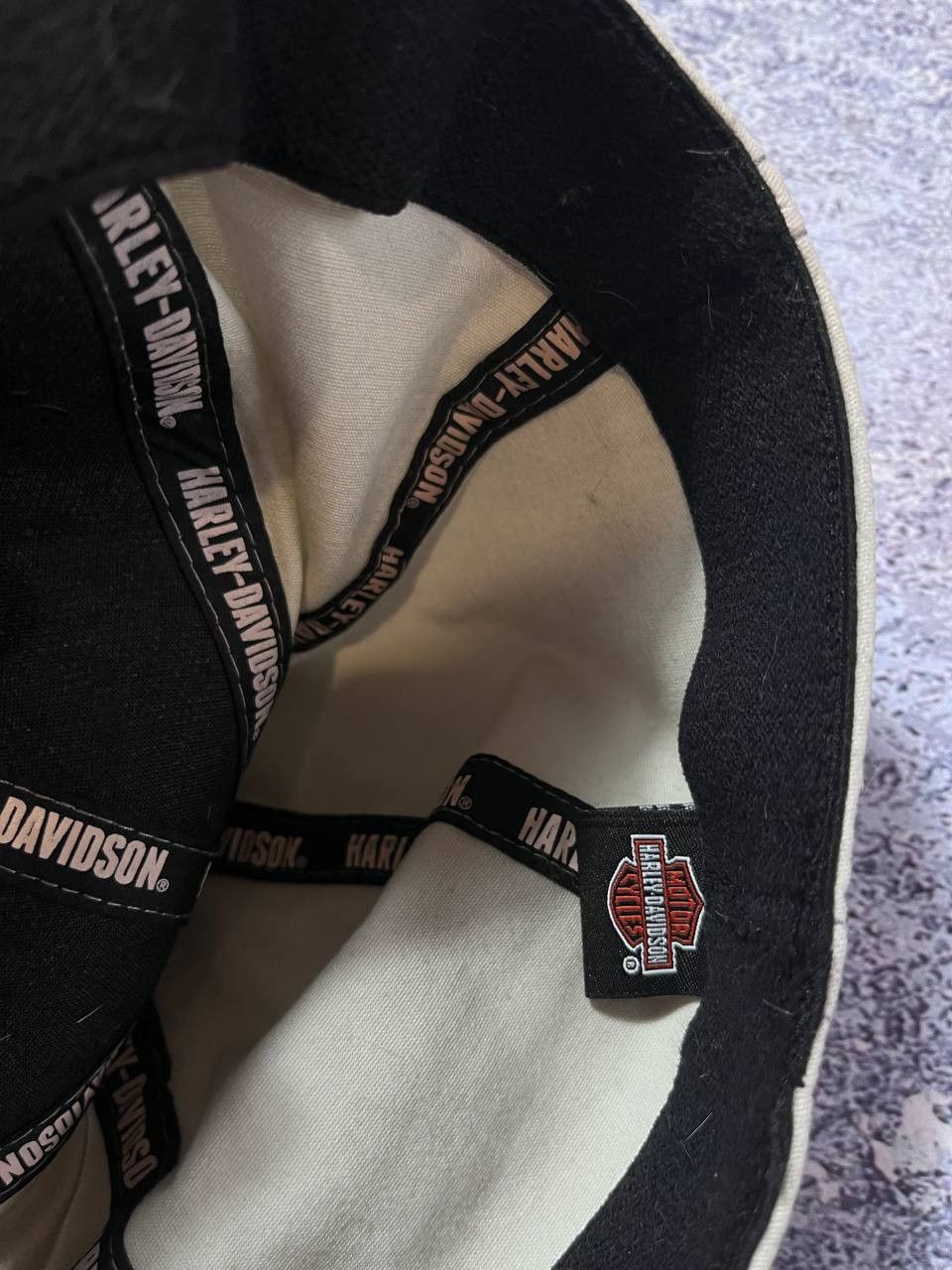 Harley Davidson 90S Vintage Harley Davidson Cap Embroided logo Moto Racing Size ONE SIZE - 6 Thumbnail