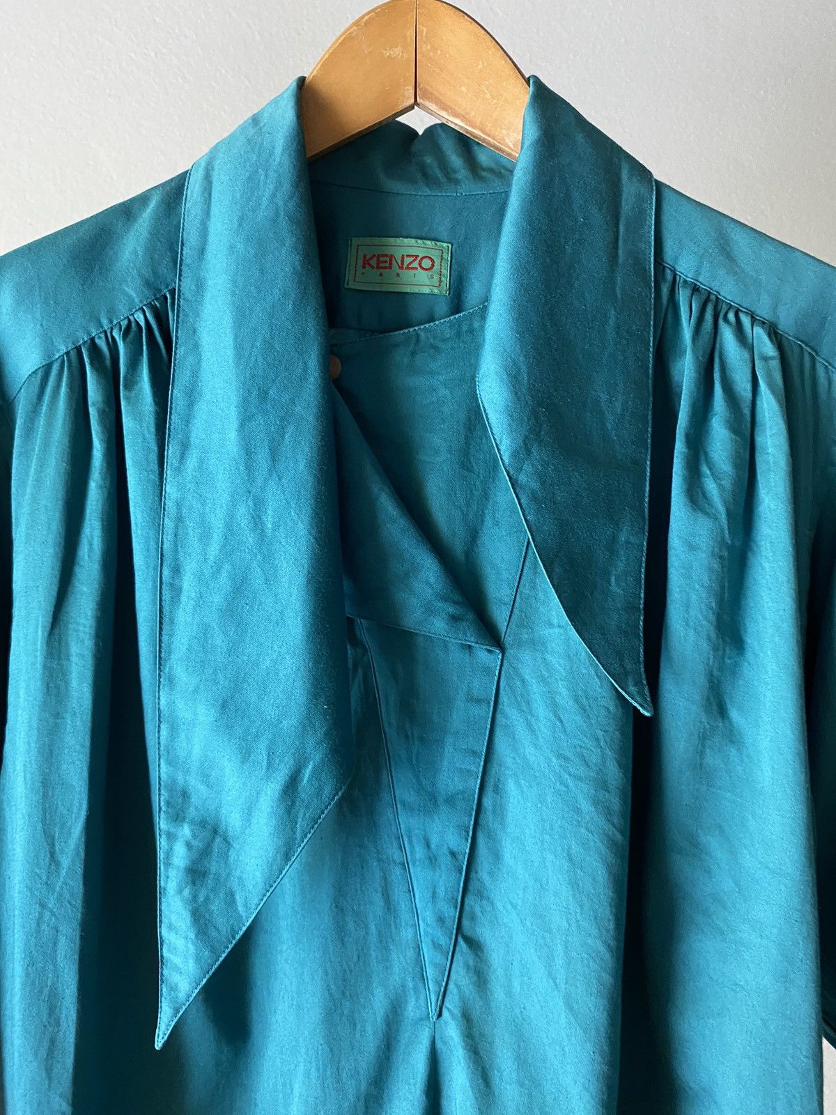 Kenzo KENZO Vintage turquoise green blouse Size M / US 6-8 / IT 42-44 - 4 Thumbnail